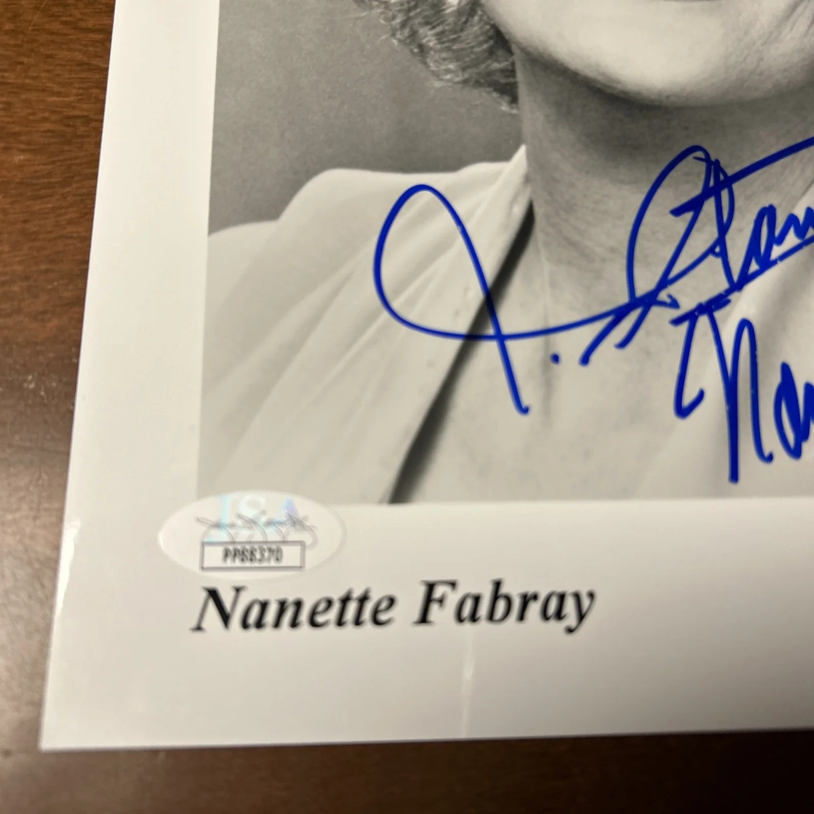 Nanette Fabray Autograph Signed B&W 8x10 Photo JSA COA W, image 3