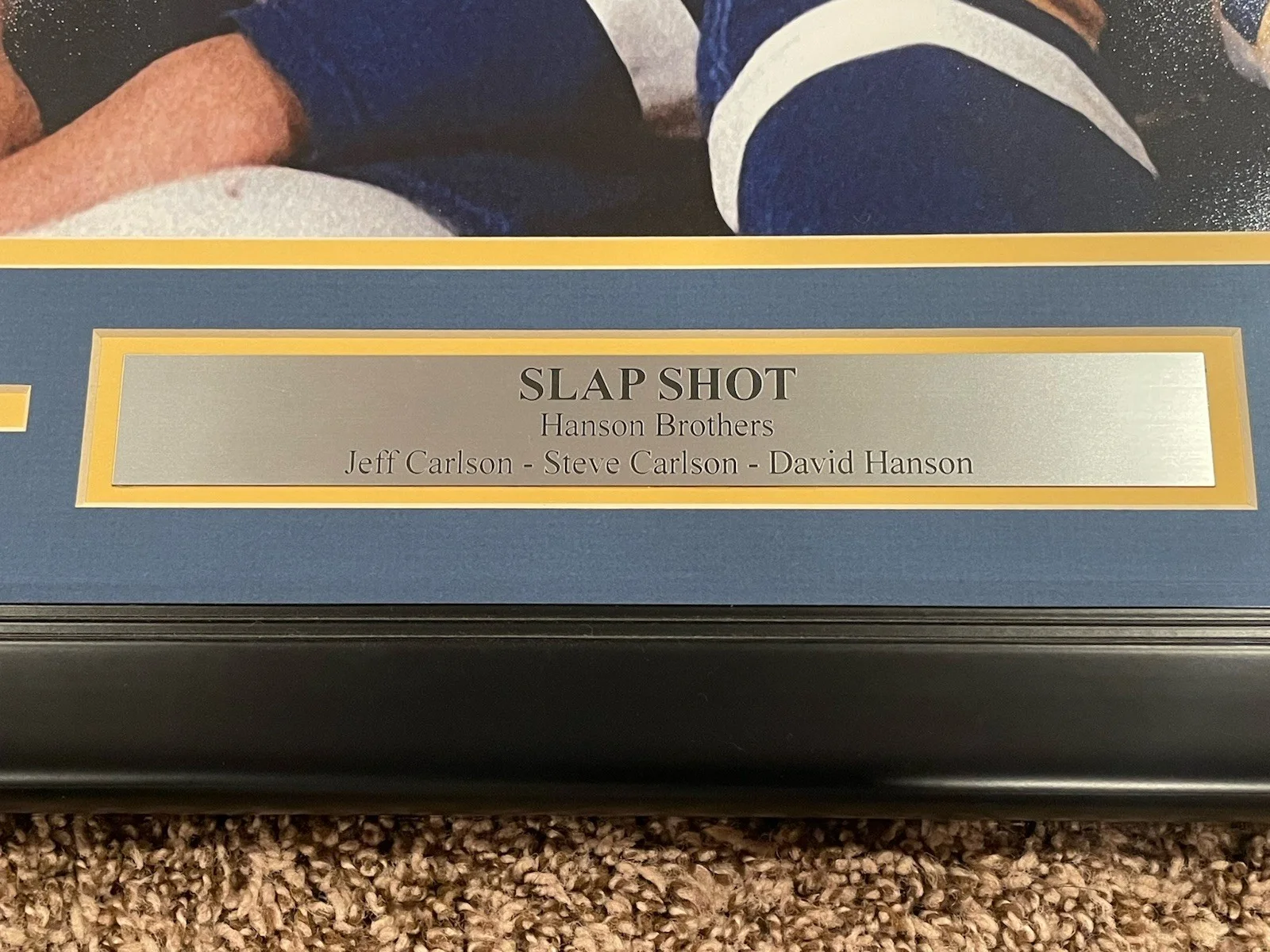 Slap Shot Hansen Brothers Autograph Picture Frame!!, image 4