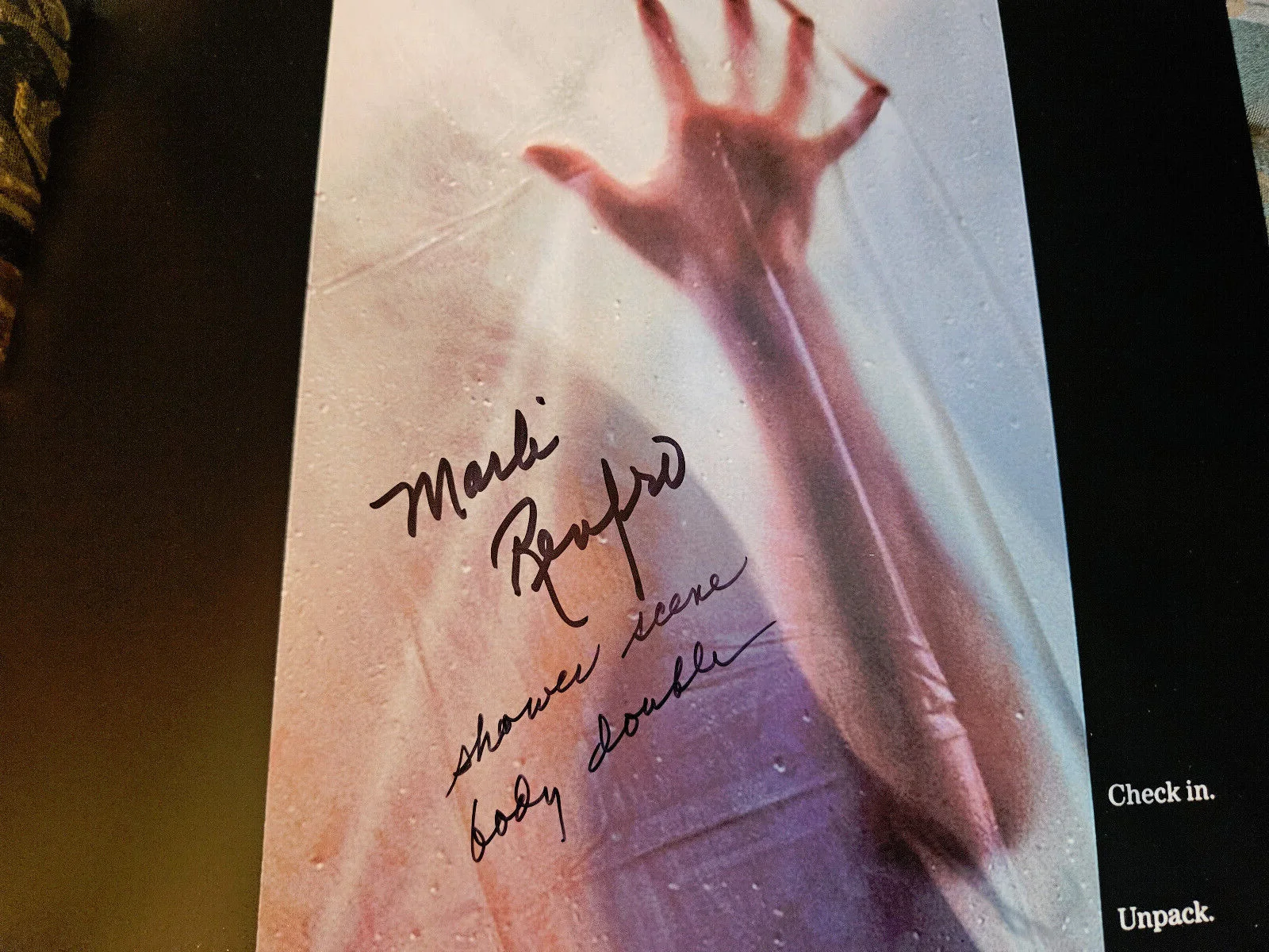 Marli Renfro — 3 psycho Marli Renfro - Janet Leigh Body Double autographed 11x17 photo JSA, image 2