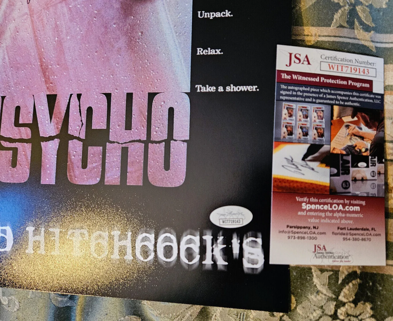 Marli Renfro — 3 psycho Marli Renfro - Janet Leigh Body Double autographed 11x17 photo JSA, image 3