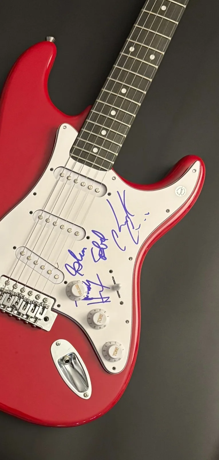 GFA Tommy, Glen & Chuck x3 * ALICE COOPER BAND * Signed Electric Guitar COA, изображение 5