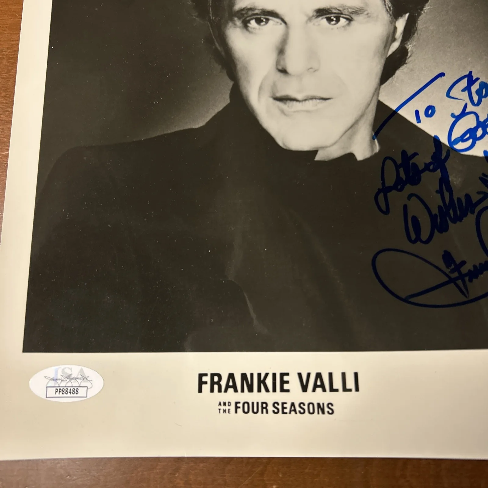 Frankie Valli And The Four Seasons Autograph 8x10 Photo JSA COA, image 2