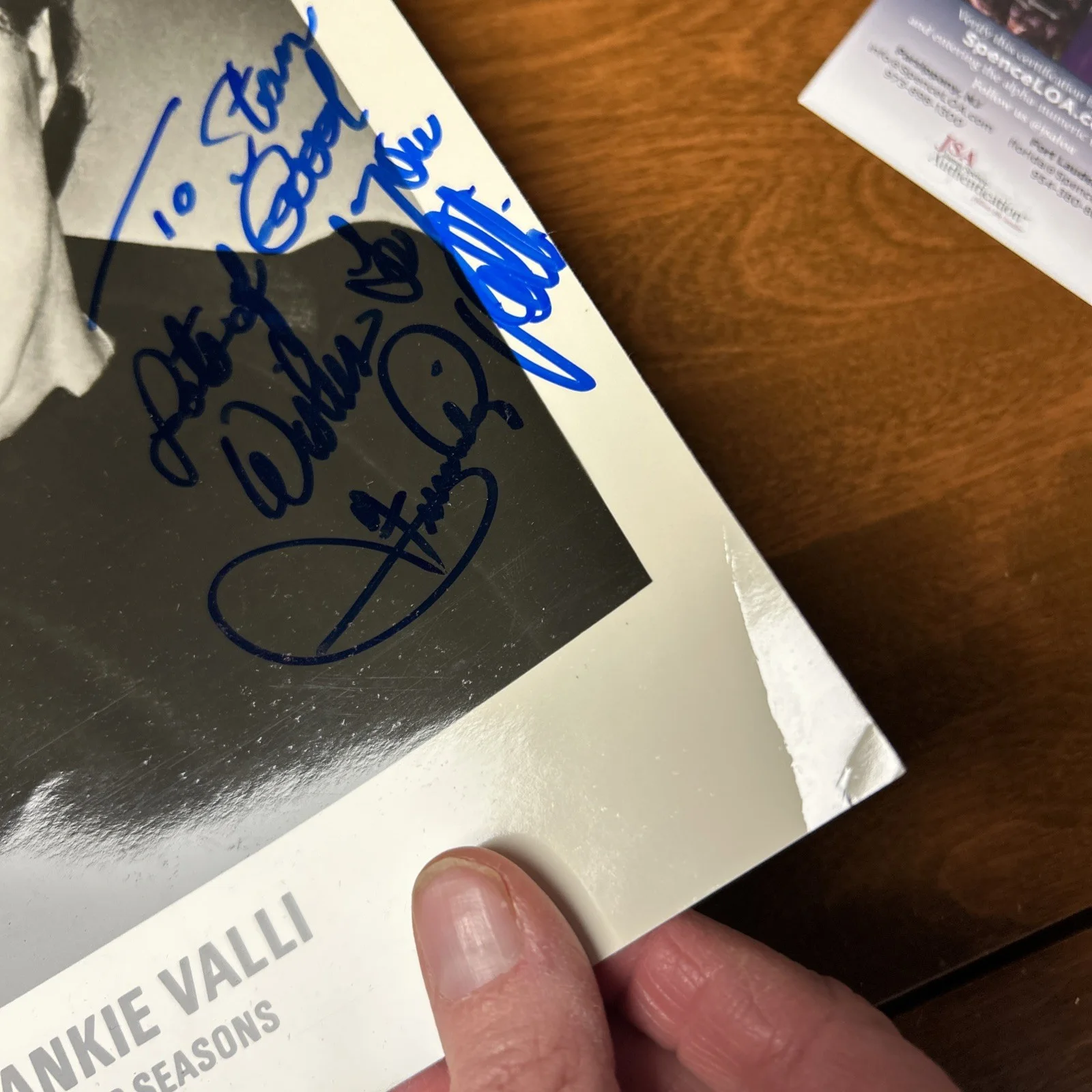 Frankie Valli And The Four Seasons Autograph 8x10 Photo JSA COA, image 5