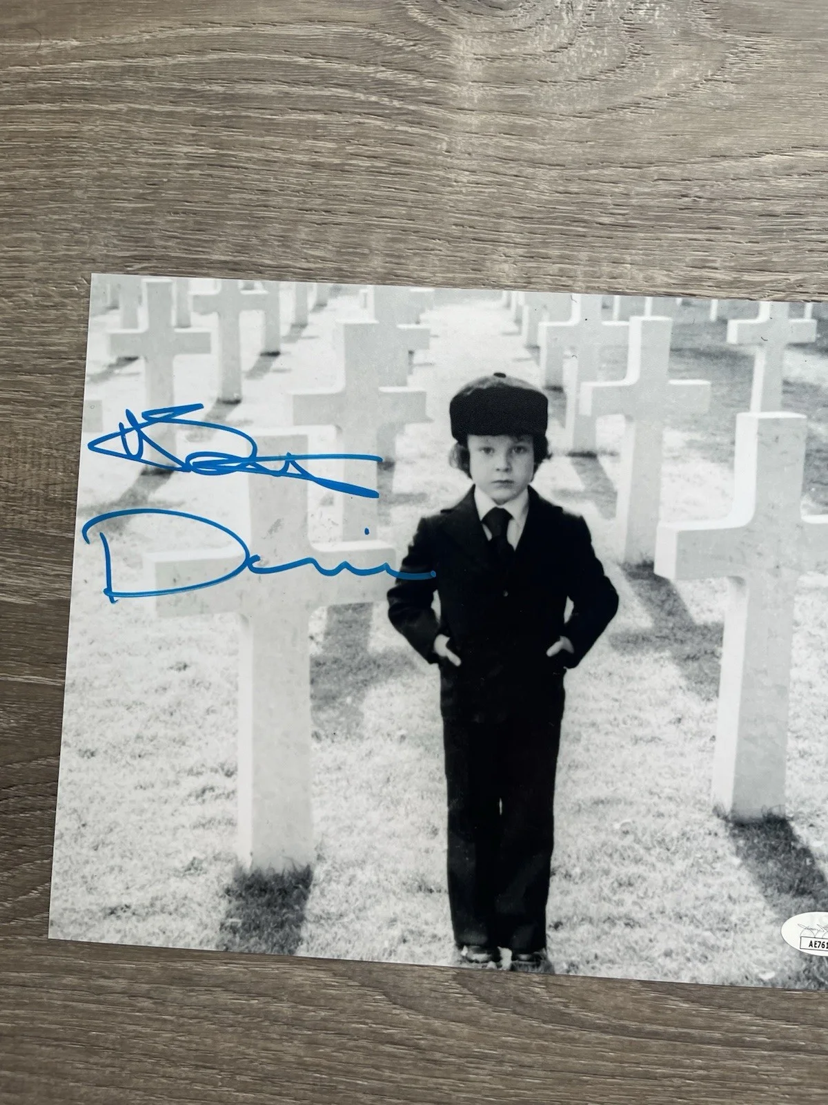 Harvey Stephens — Harvey Stephens Signed Omen 8x10 Photo JSA COA Damien Thorn Horror Auto, изображение 3