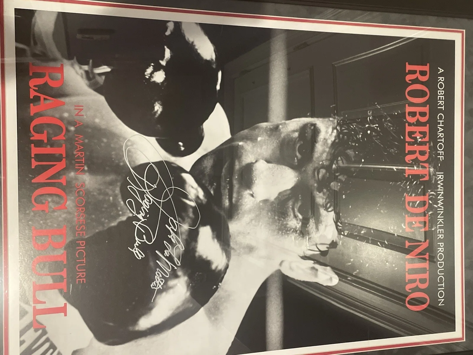 STEINER SPORTS: SIGNED JAKE LAMOTTA RAGING BULL MOVIE POSTER 24X33, изображение 2