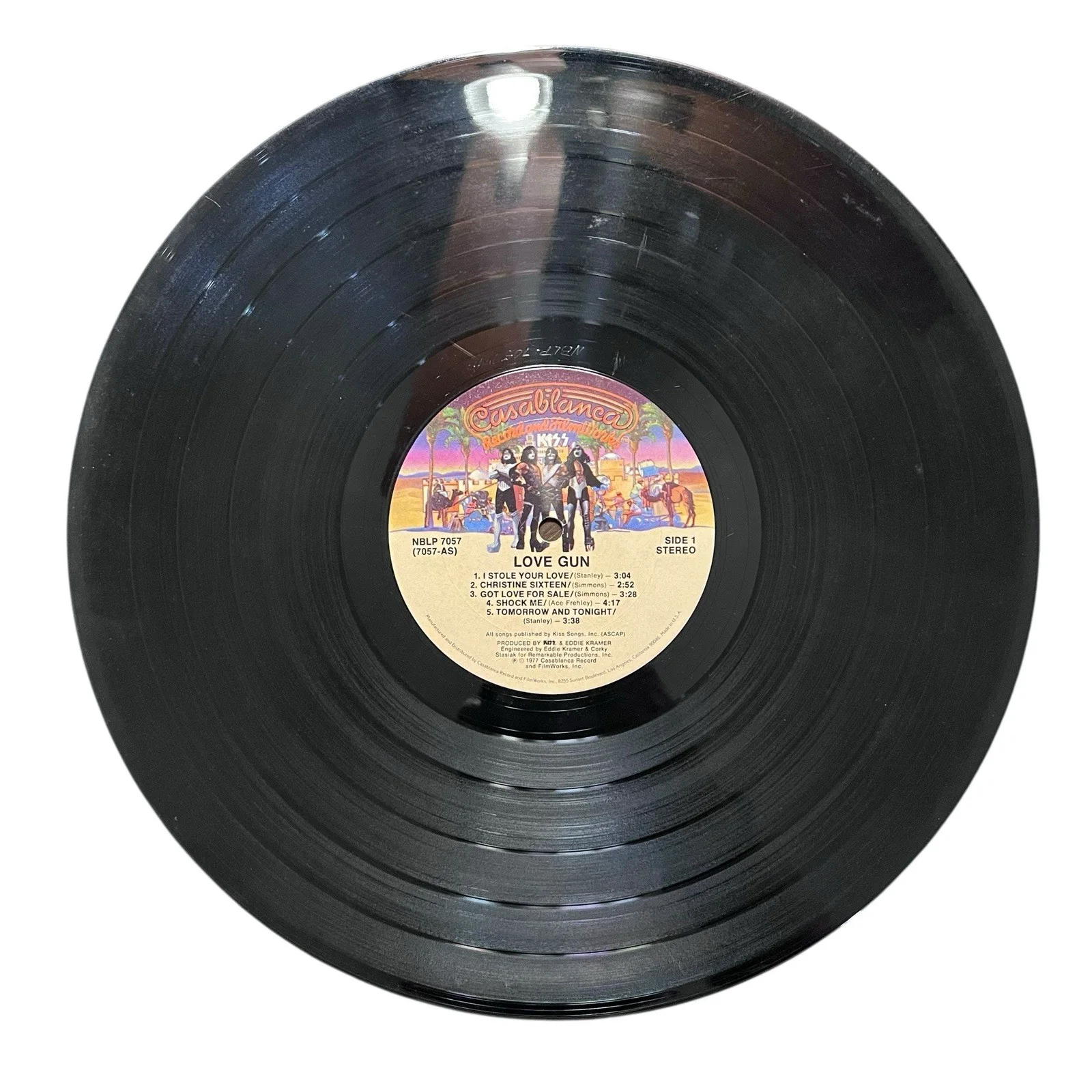 Ken Kelly Signed Autographed Kiss Love Gun Vinyl Album, изображение 5
