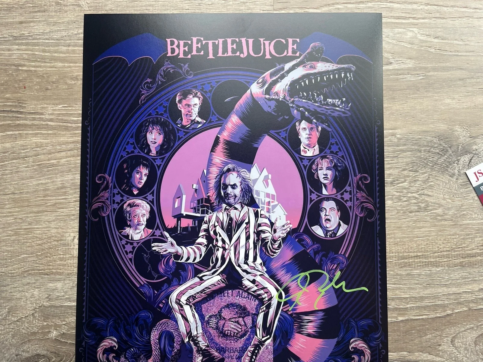 Alec Baldwin — Alec Baldwin Signed Beetlejuice 11x17 Photo JSA COA Adam Maitland Horror Auto, изображение 3