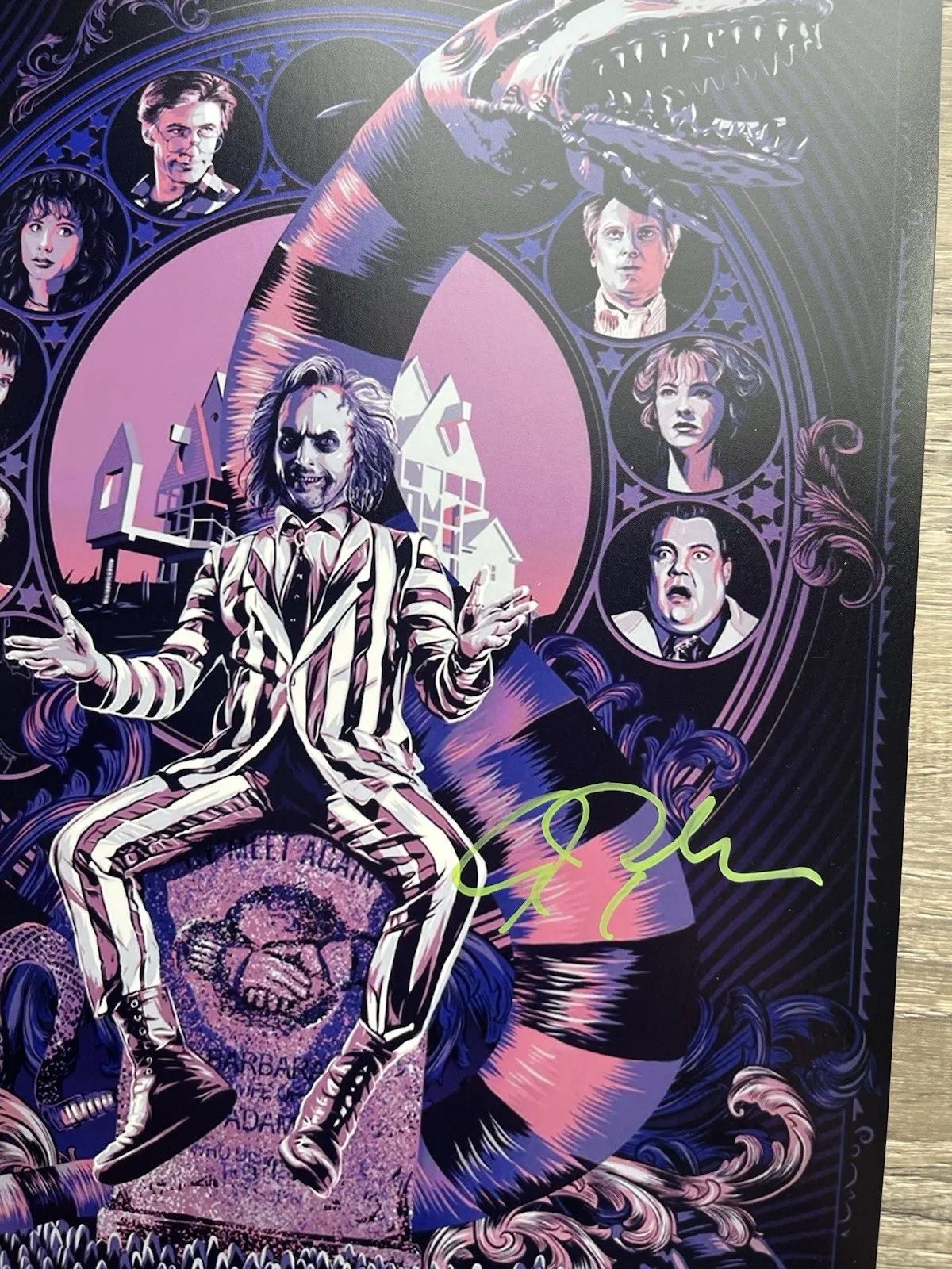 Alec Baldwin — Alec Baldwin Signed Beetlejuice 11x17 Photo JSA COA Adam Maitland Horror Auto, изображение 4