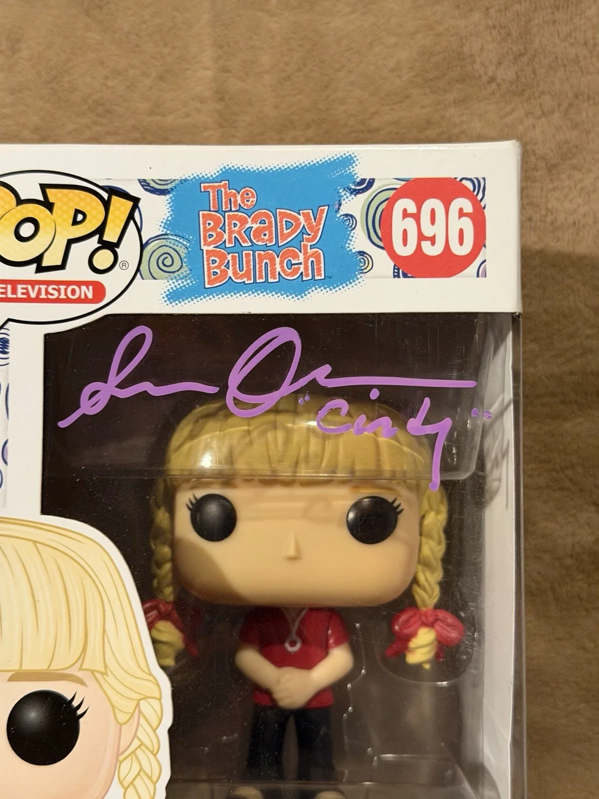 Susan Olsen — Susan Olsen Signed Funko Pop Brady Bunch Cindy JSA COA Autograph Authentic, image 2