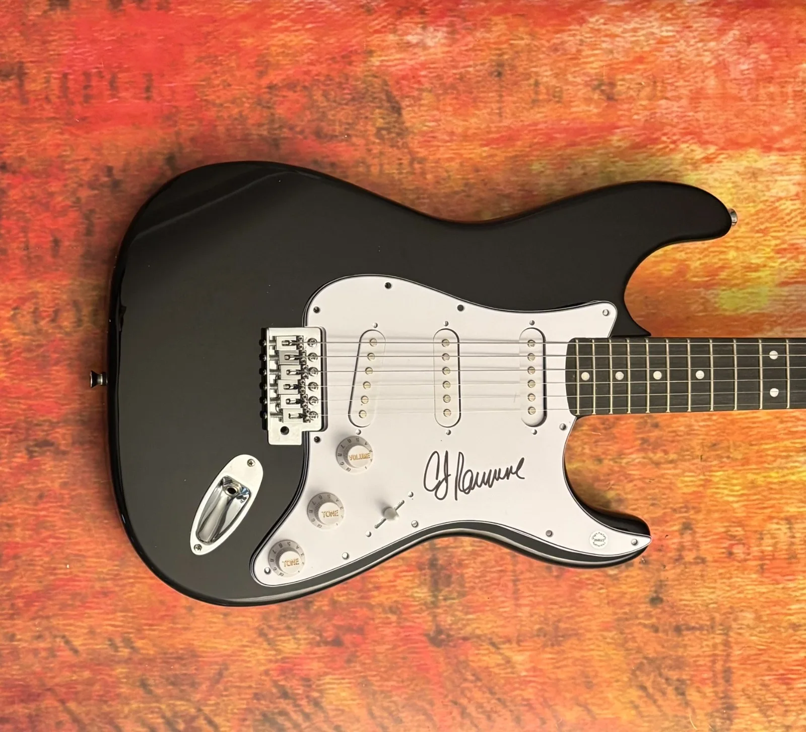 GFA The Ramones Bassist * C.J. RAMONE * Signed Electric Guitar AD1 COA, image 5