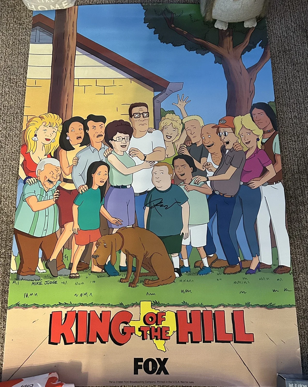 Pamela Adlon — RARE Collectible King of the Hill Poster Signed By Pamela Adlon