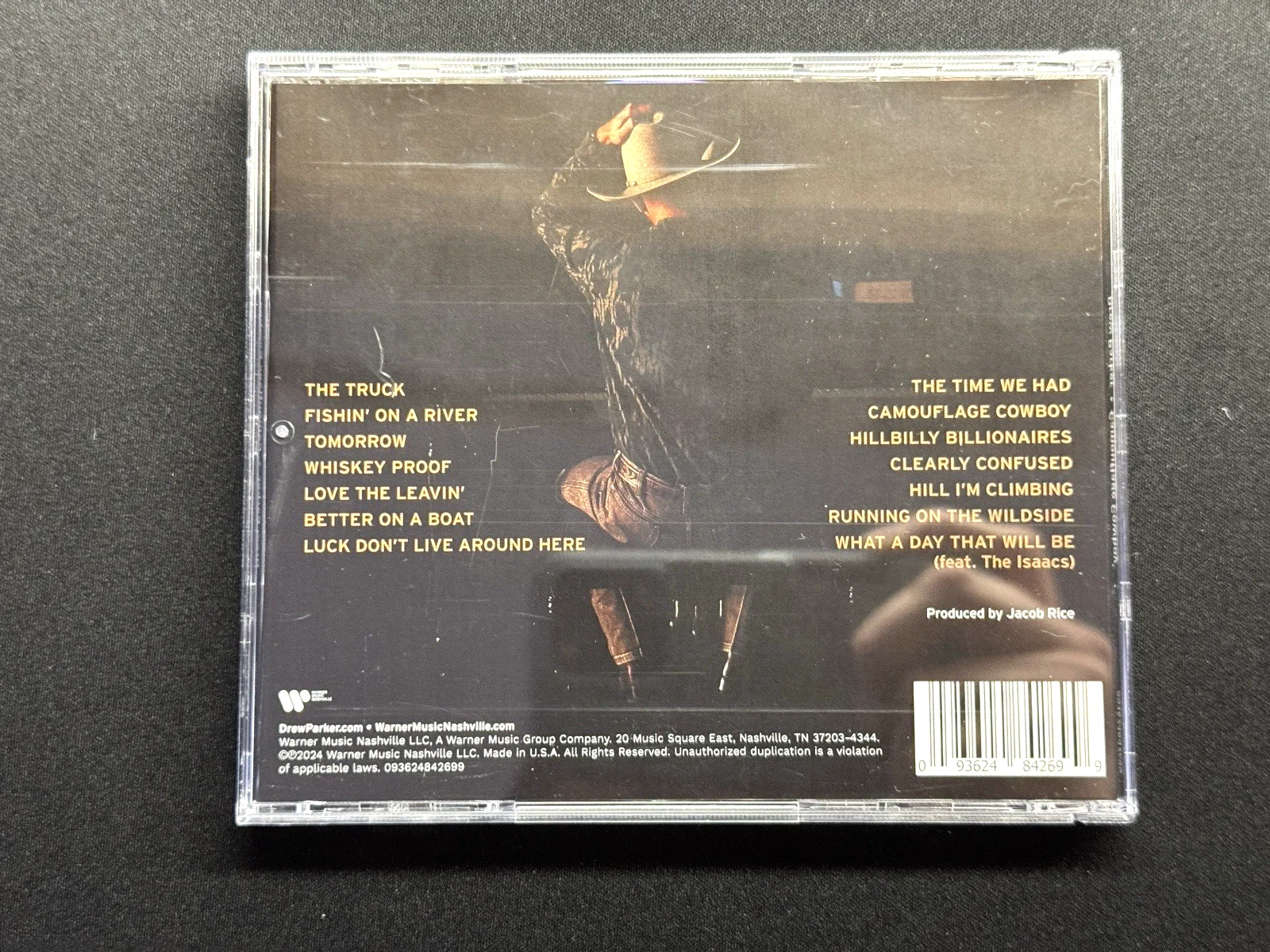 DREW PARKER Signed CD Autograph Camouflage Cowboy Autographed, image 5