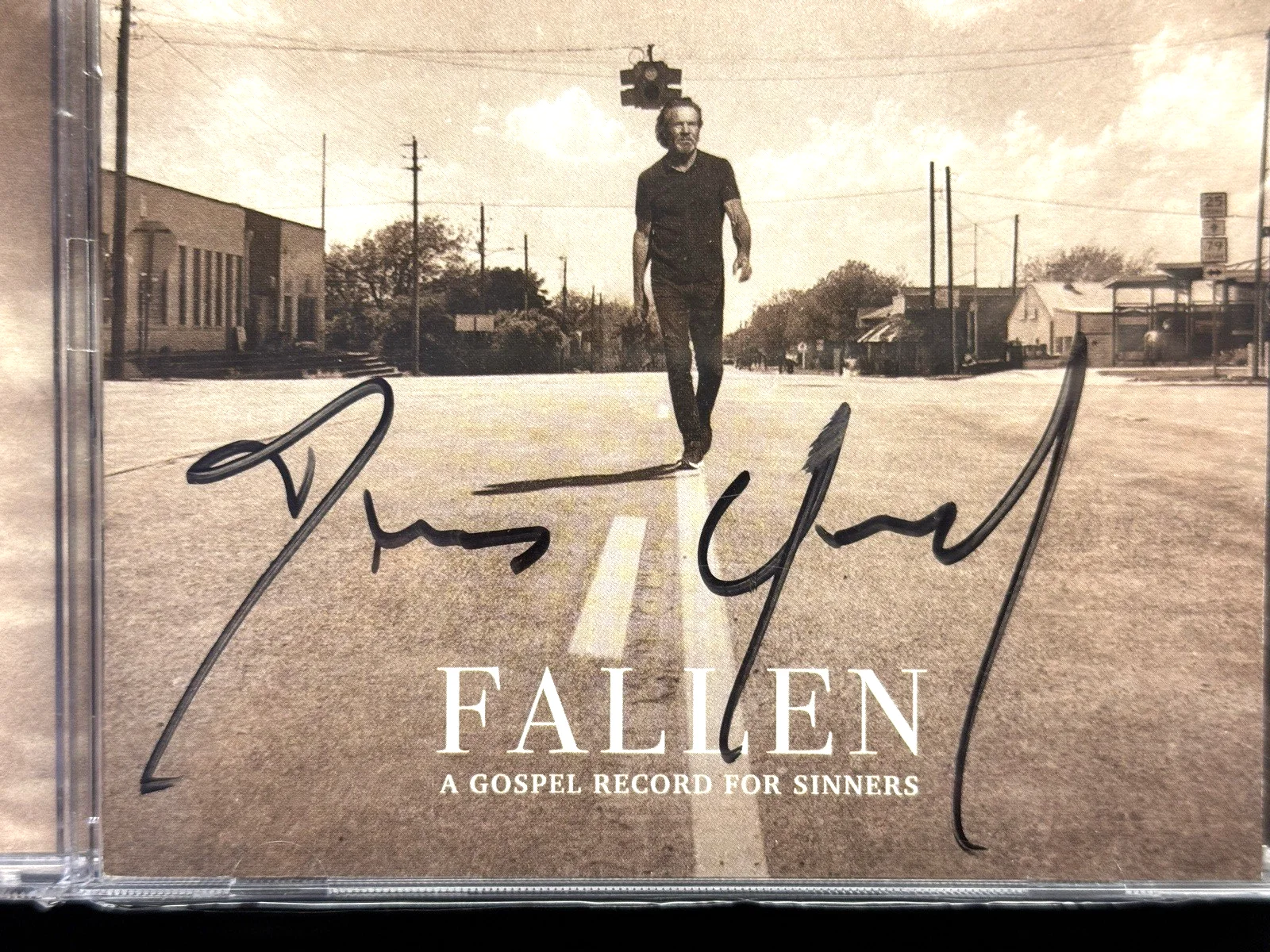 DENNIS QUAID Signed Autograph FALLEN A Gospel Record for Sinners CD Actor, image 2