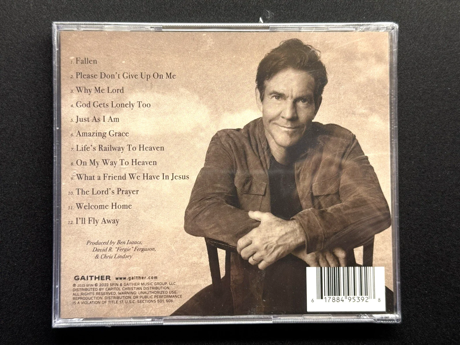 DENNIS QUAID Signed Autograph FALLEN A Gospel Record for Sinners CD Actor, image 5