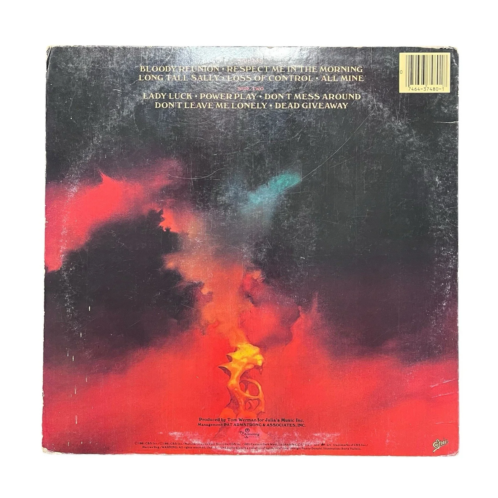 Molly Hatchet Signed Autographed Take No Prisoners Vinyl Album, изображение 5