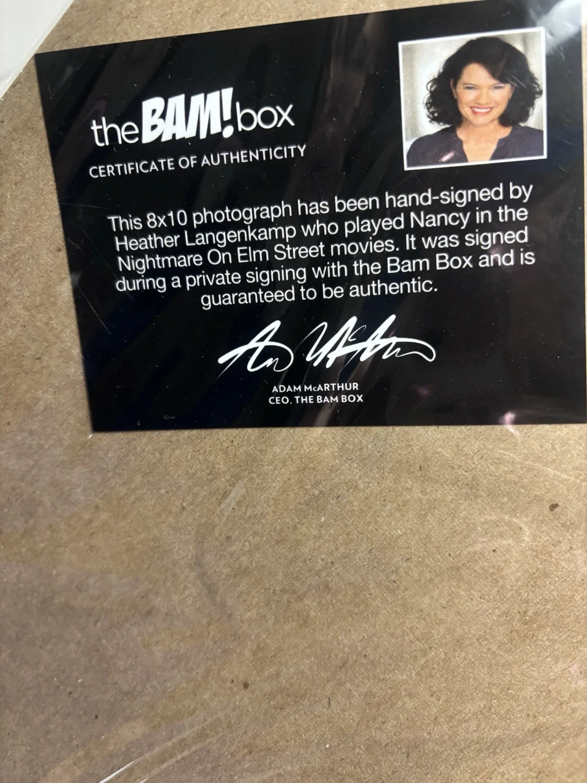 Nightmare On Elm Street Bath Tub Print Signed By Heather Langenkamp, изображение 3