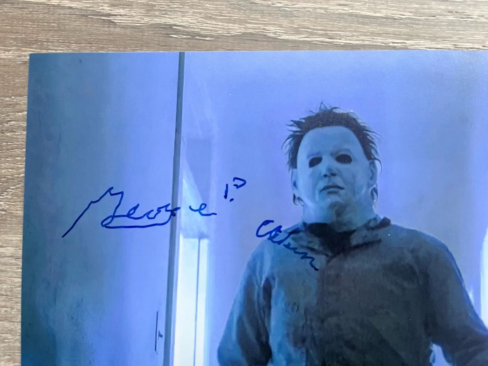 George P. Wilbur Signed Halloween 8x10 Photo Michael Myers Beckett COA Horror, изображение 3