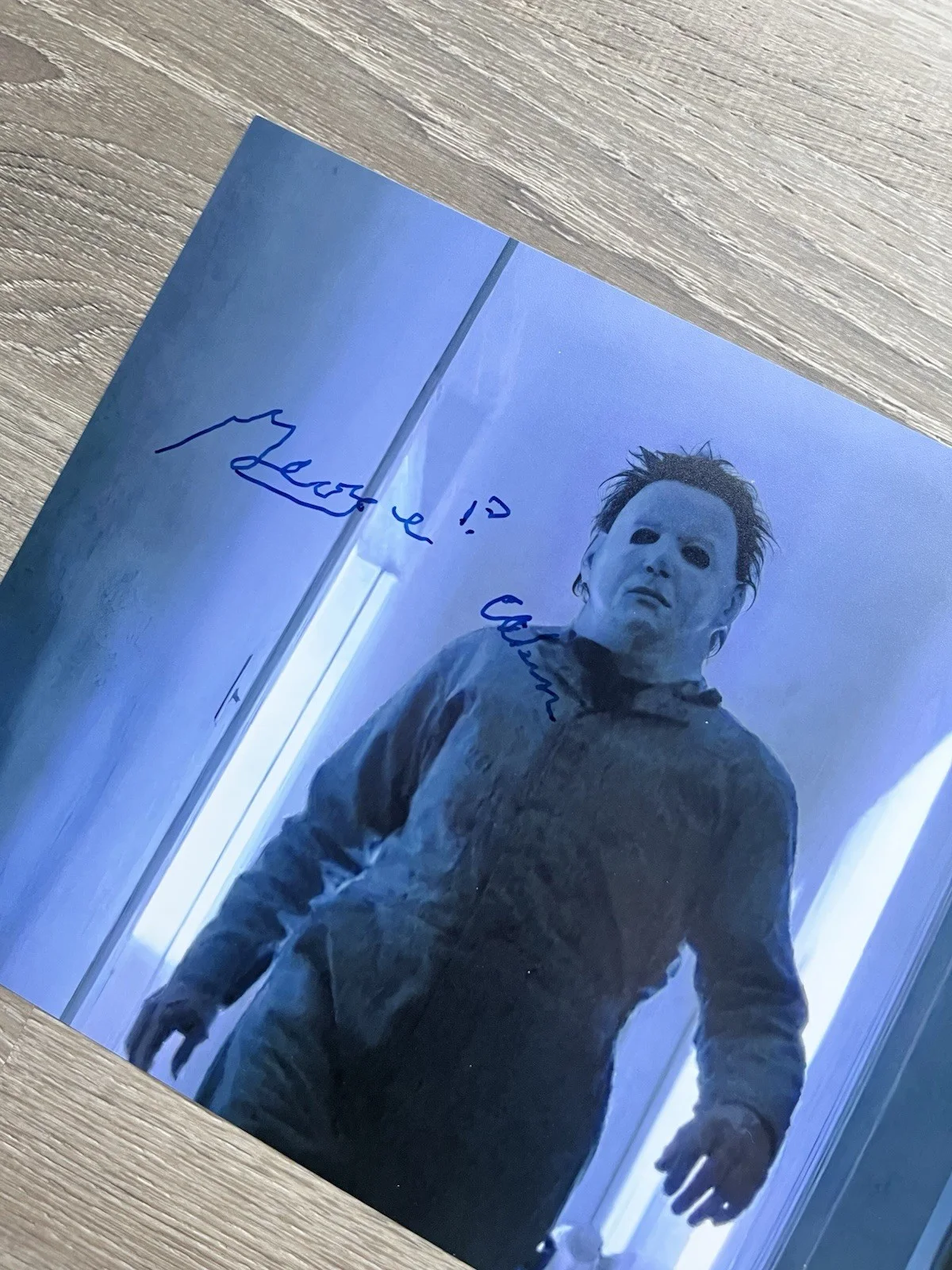 George P. Wilbur Signed Halloween 8x10 Photo Michael Myers Beckett COA Horror, изображение 4