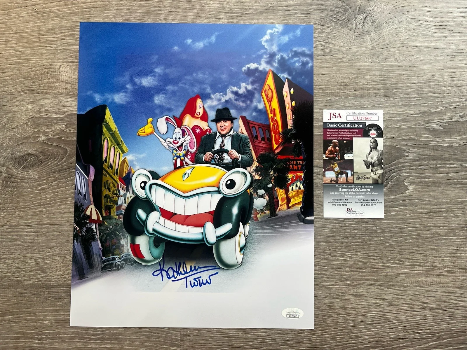 Kathleen Turner — KATHLEEN TURNER Signed Jessica Rabbit 11x14 Photo JSA COA Roger Rabbit