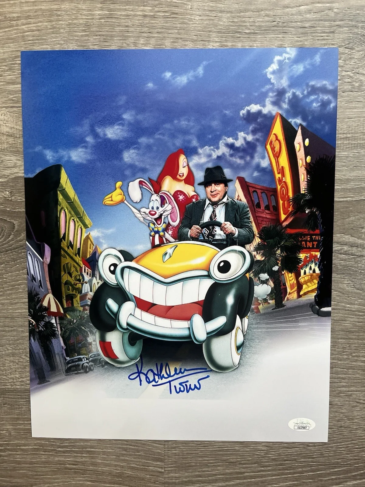 Kathleen Turner — KATHLEEN TURNER Signed Jessica Rabbit 11x14 Photo JSA COA Roger Rabbit, изображение 2