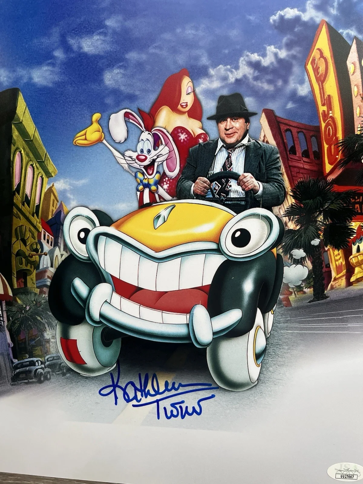 Kathleen Turner — KATHLEEN TURNER Signed Jessica Rabbit 11x14 Photo JSA COA Roger Rabbit, изображение 3