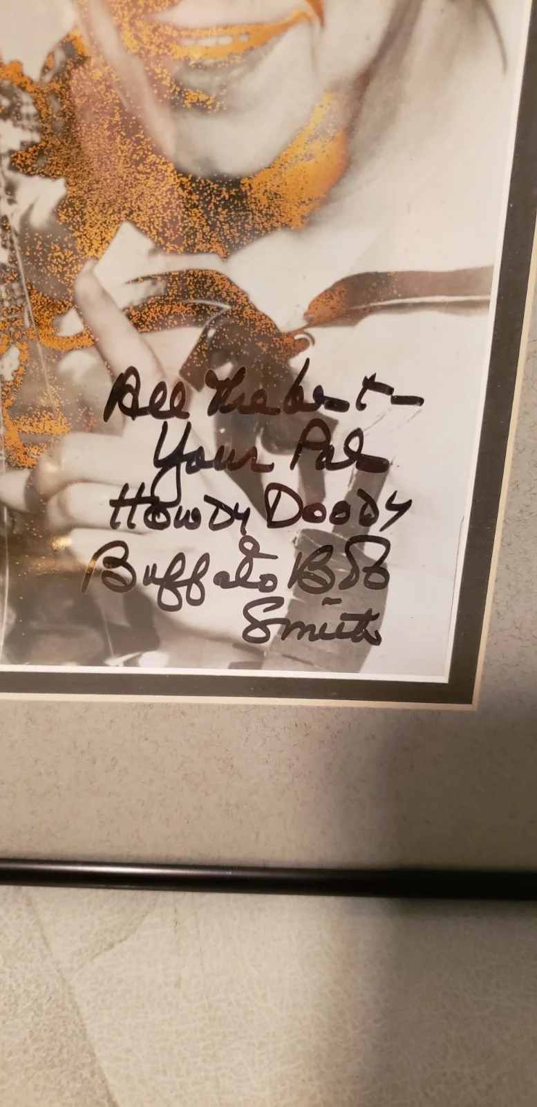 Buffalo Bob Smith — Buffalo Bob Smith host Howdy Doody Show TV autographed COA Glen Fortune Banse, изображение 3