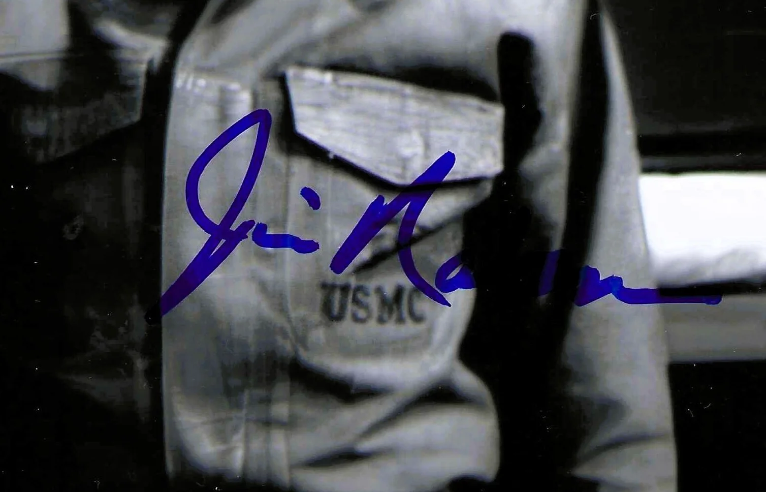 Jim Nabors — GOMER PYLE Jim Nabors signed USMC with Frank Sutton 8x10 "IN PERSON" UACC COA, image 2