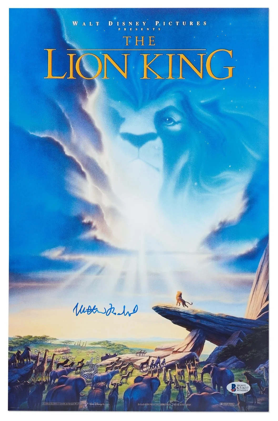 Matthew Broderick "Lion King" Signed 11" x 14" Photo, изображение 2