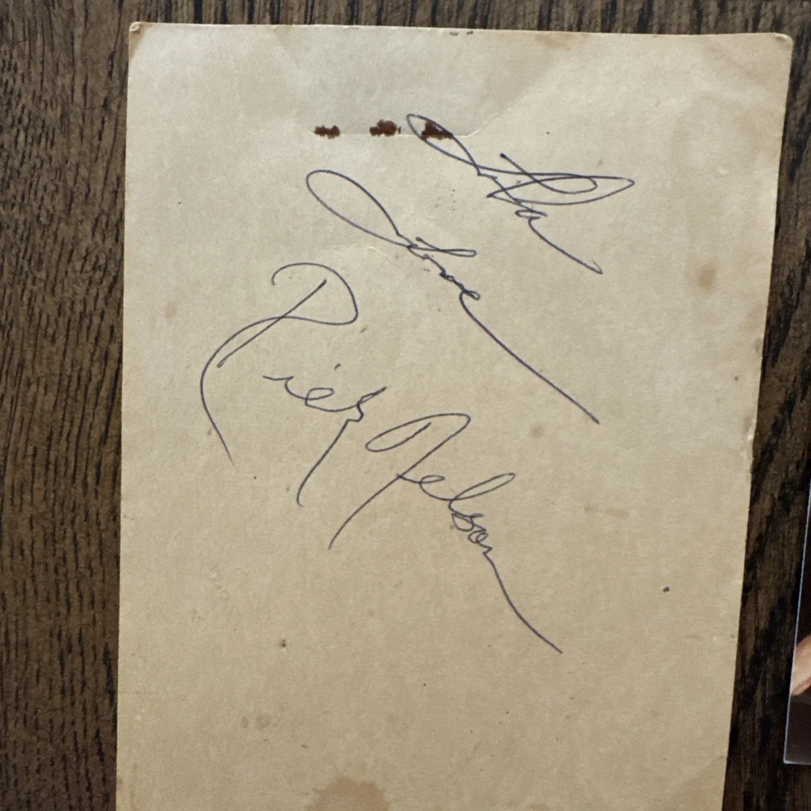 RICKY NELSON Hand Signed Paper W/ Original Photograph Singer & Actor, изображение 2