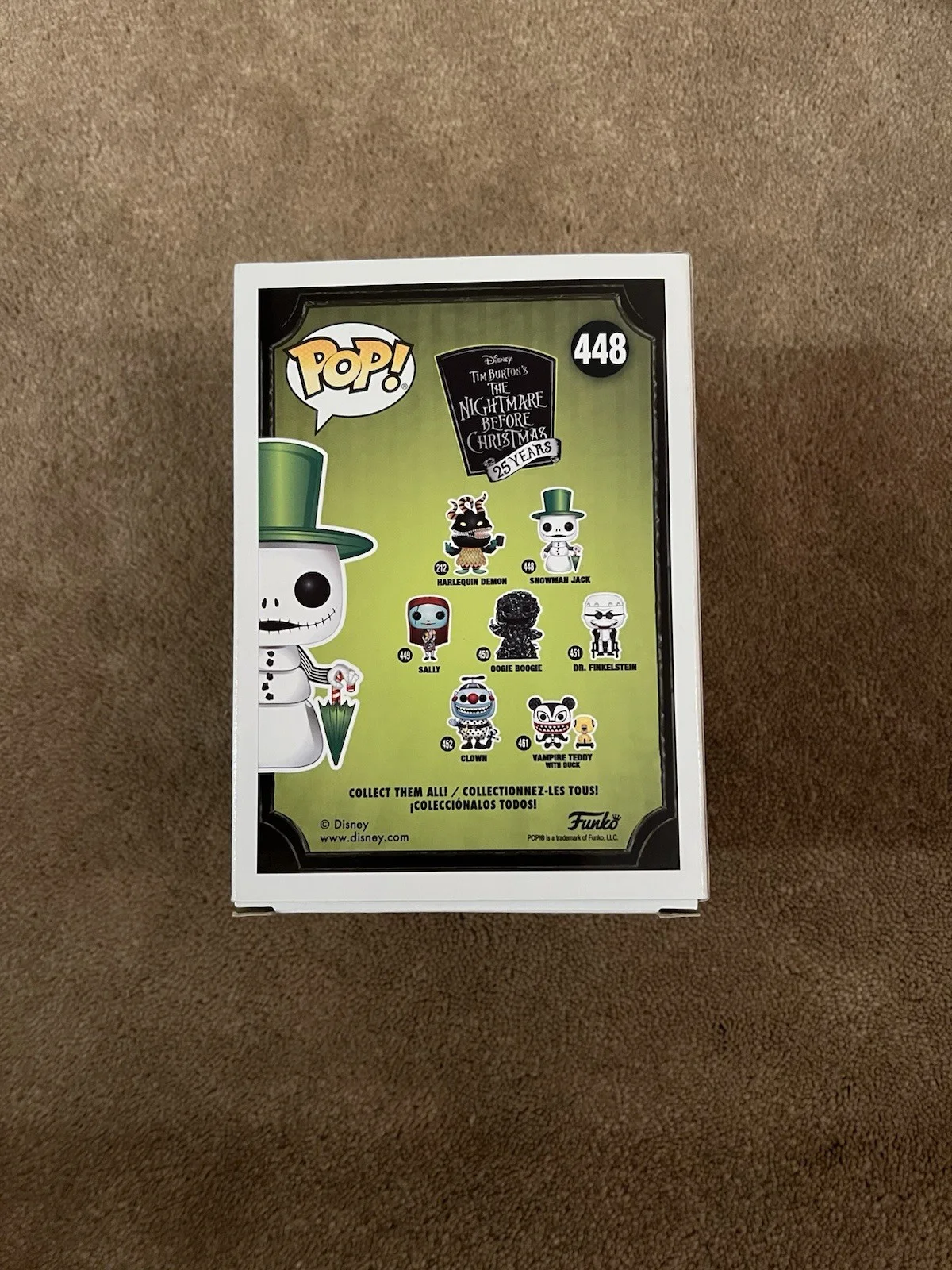 Chris Sarandon Autographed Snowman Jack Funko Pop 448 Inscription Disney, изображение 3