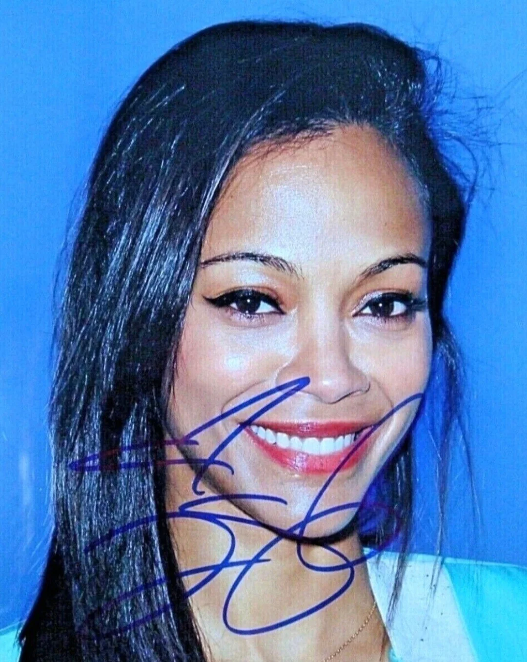 ZOE SALDANA — ZOE SALDANA SIGNED AUTOGRAPHED PHOTO AVATAR MOVIE 8X10 COA AUTHENTIC