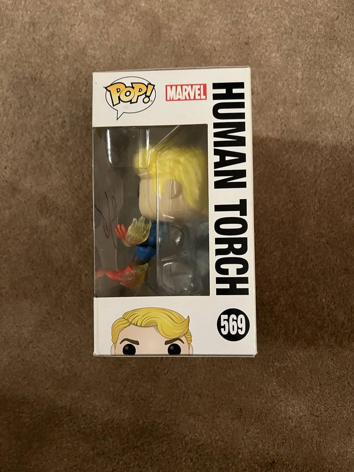Brian Austin Green Autographed Funko Pop Human Torch Fantastic Four, изображение 2