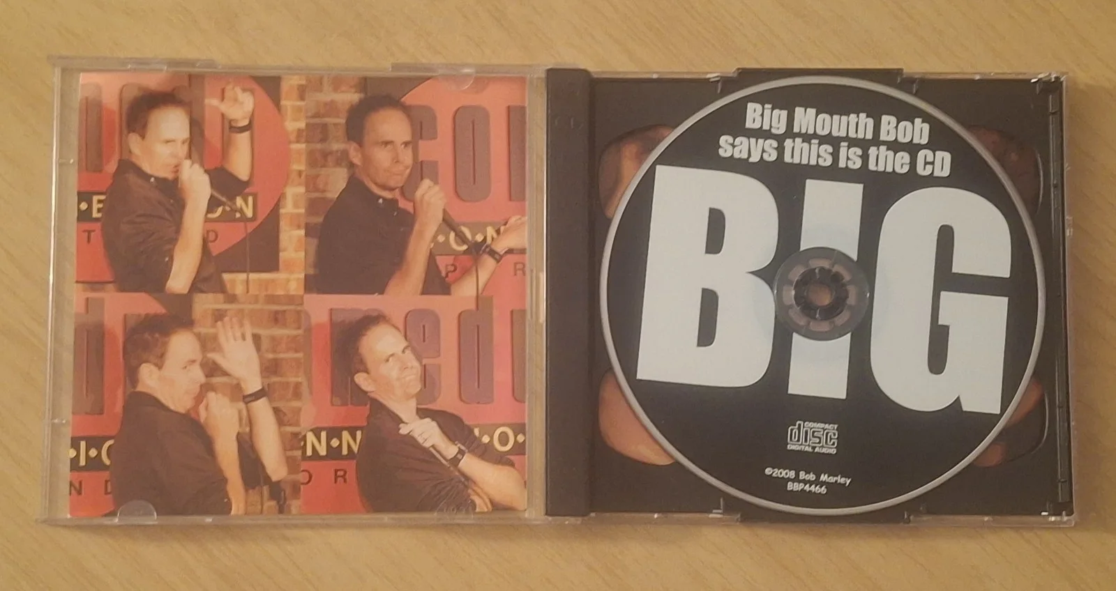 Bob Marley — SIGNED COMEDIAN BOB MARLEY BIG MOUTH BOB CD & DVD SET RARE CROCKPOT CRACKPOTS, image 3