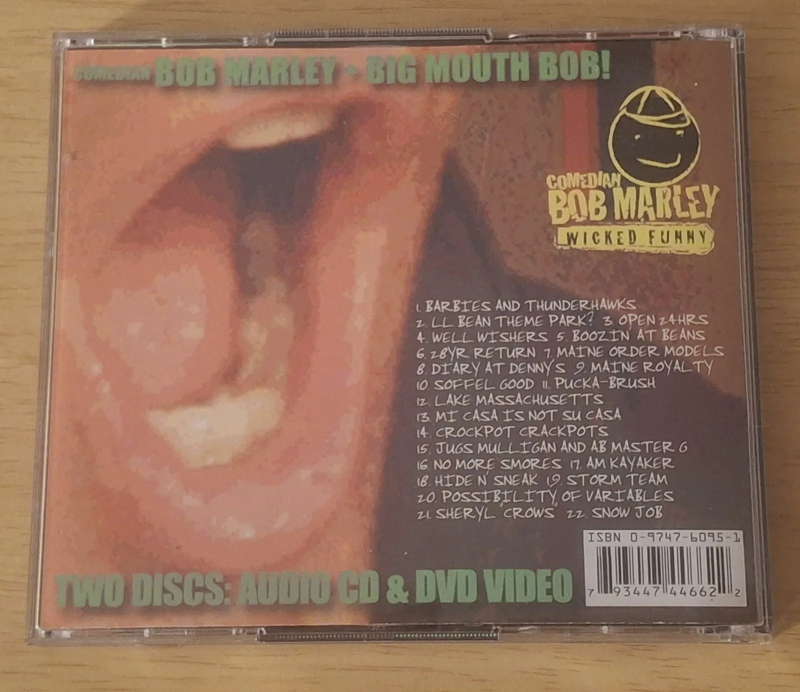Bob Marley — SIGNED COMEDIAN BOB MARLEY BIG MOUTH BOB CD & DVD SET RARE CROCKPOT CRACKPOTS, image 5