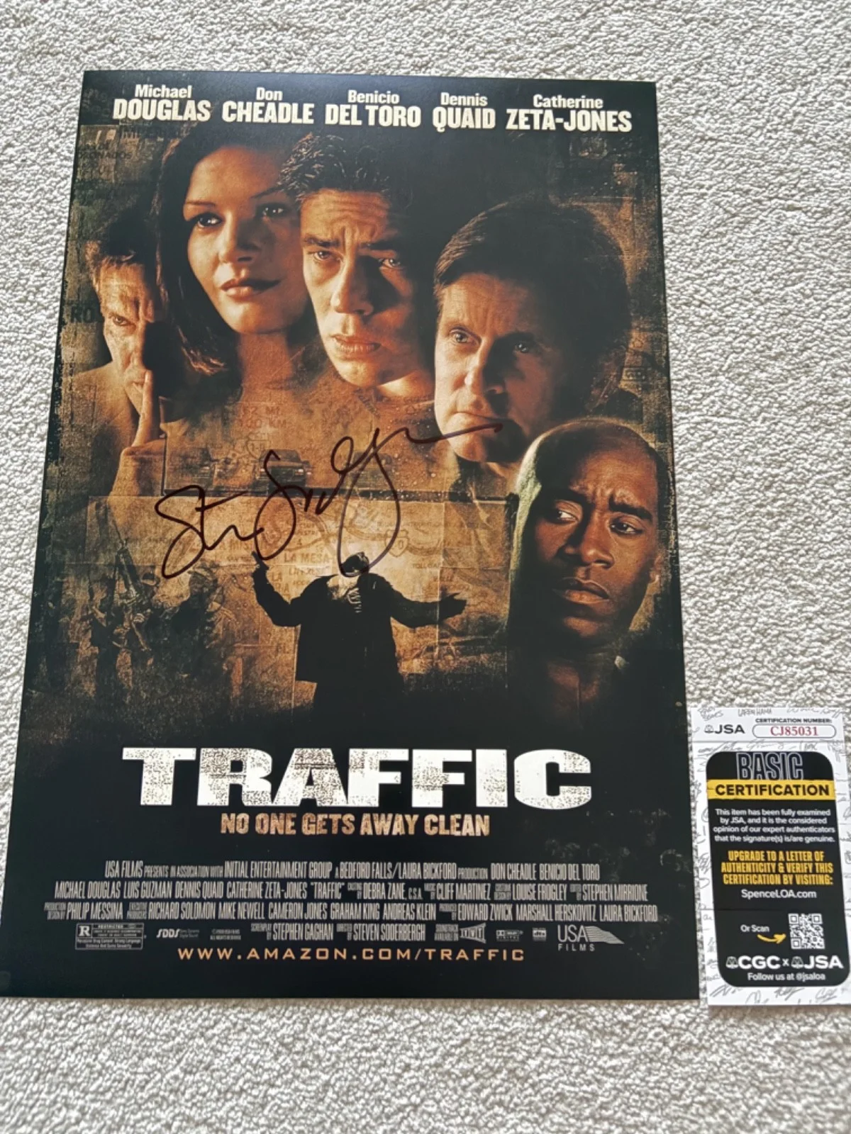Steven Soderbergh — Steven Soderbergh signed photo 12X18 exact proof JSA COA autographed Traffic, image 2