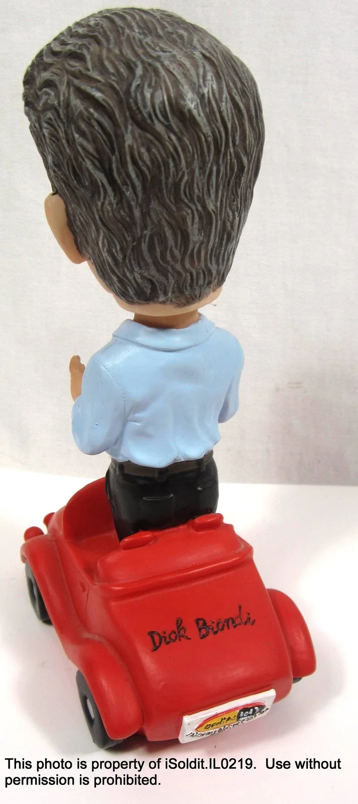 Dick Biondi — VTG CHICAGO DJ DICK BIONDI TALKING BOBBLEHEAD SIGNED + WLS Radio Magazine 1967, изображение 4