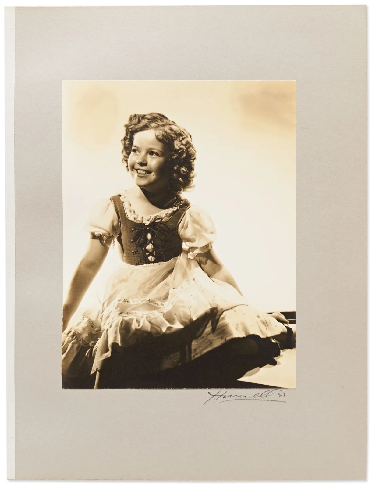 Shirley Temple Personally Owned George Hurrell Signed Photo with COA, image 2