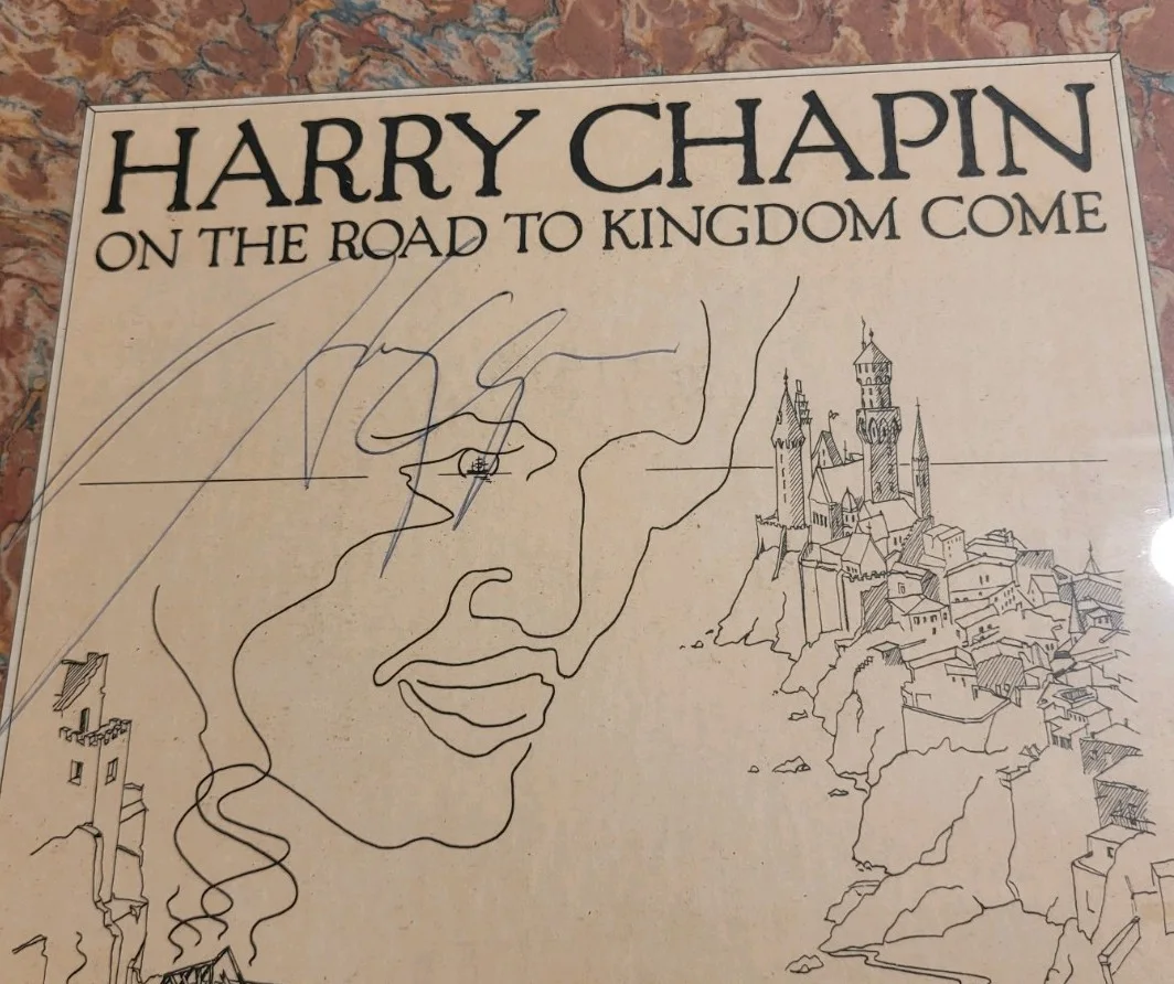 Harry Chapin Signed Album With Concert Ticket, On The Road To Kingdom Come LP, изображение 3