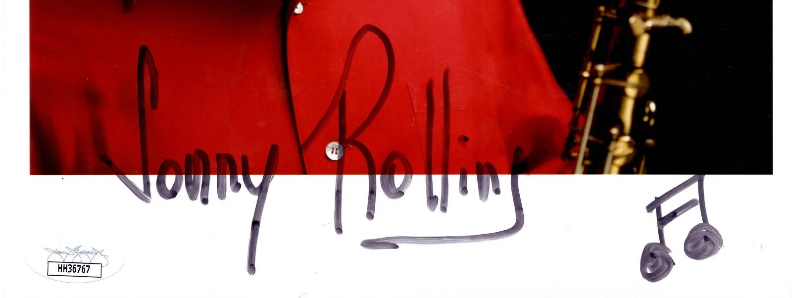 Sonny Rollins Signed Vintage 8x10 Color Jazz Photo - JSA Authentication, изображение 2