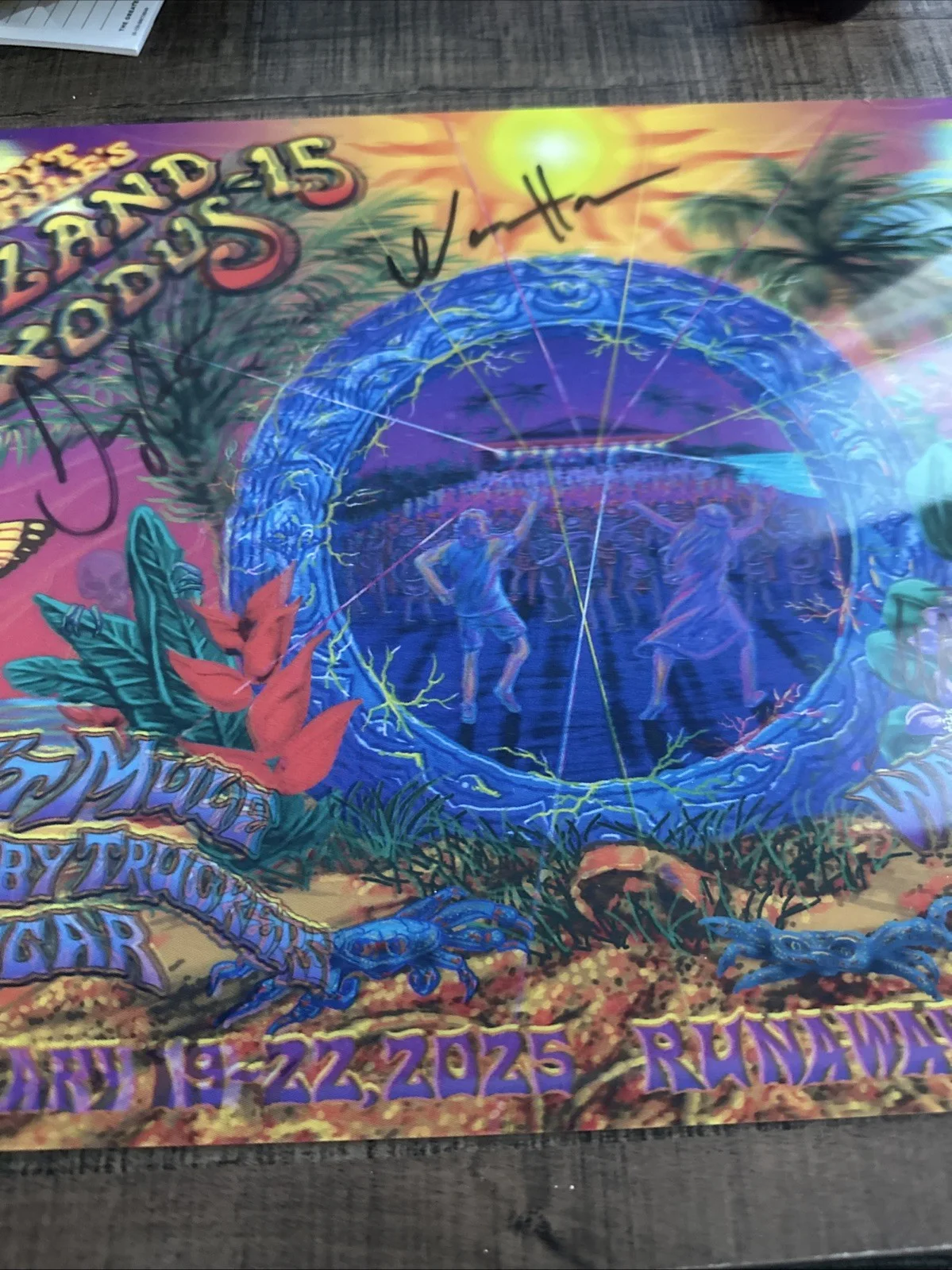 Govt Mule Island Exodus 15 Signed 3D Poster, image 3