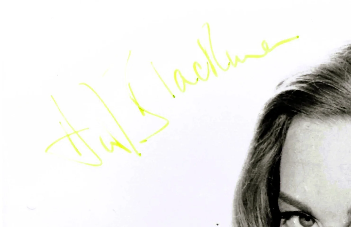 HONOR BLACKMAN — HONOR BLACKMAN (1925-2020) signed 8x10 with note COA UNIQUE OFFERING !, image 2