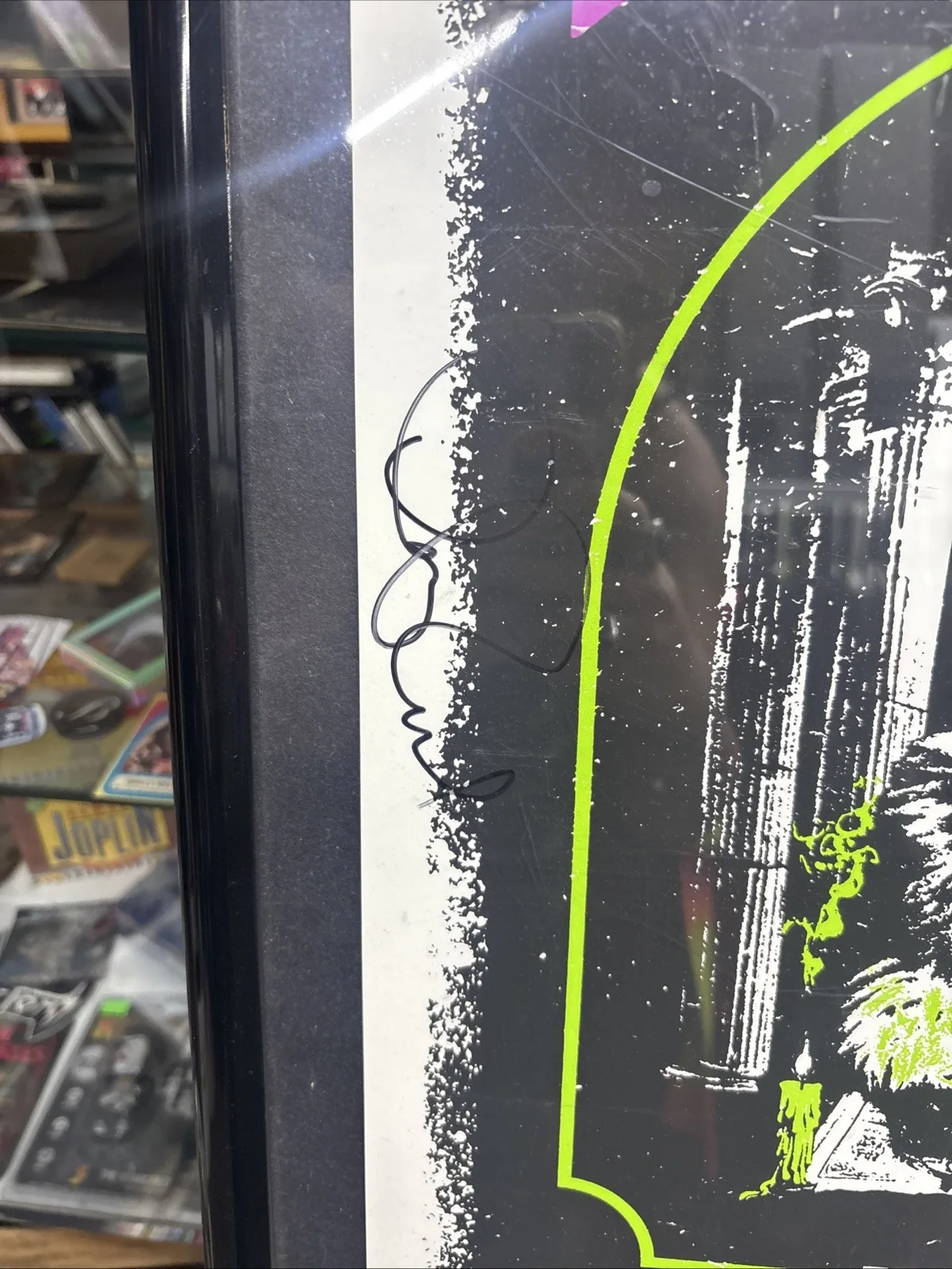Framed Pentagram Autographed Poster 25x19, image 2