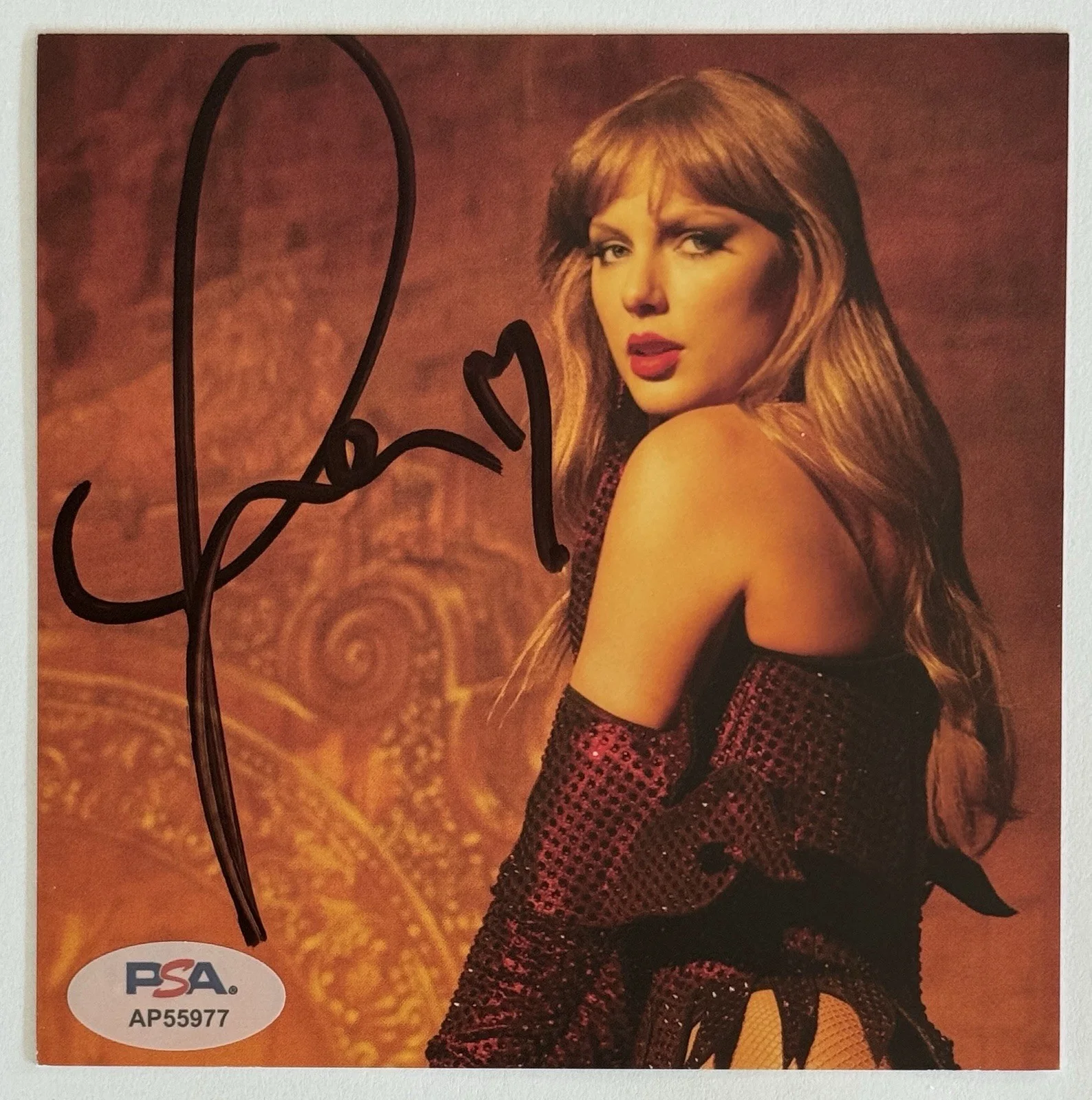 SIGNED TAYLOR SWIFT LIFE OF A SHOWGIRL SEXY PHOTO #3 & CD PSA DNA COA AUTOGRAPH, изображение 4