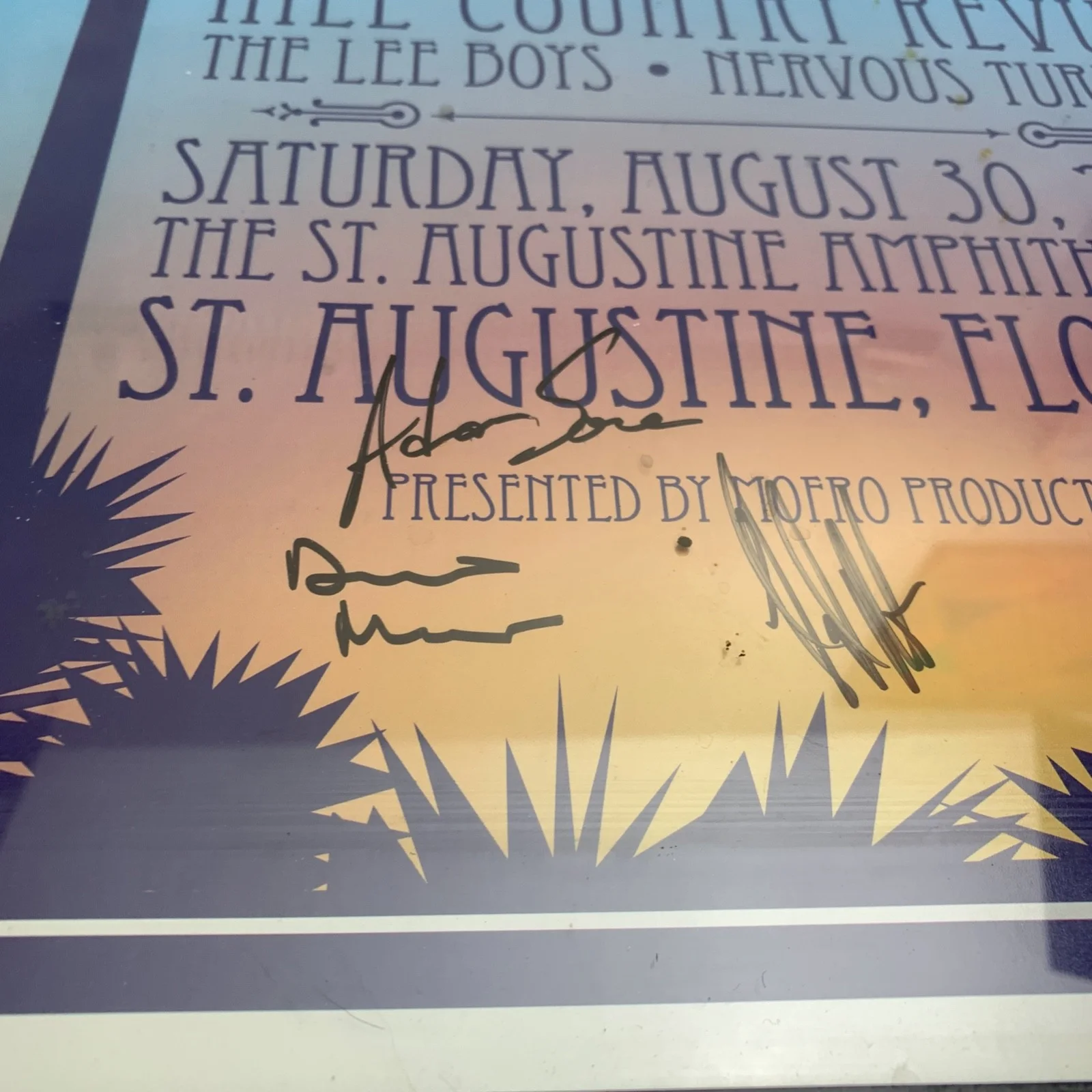 Blackwater Sol Revue JJ Grey Signed Poster 13.5 x26 Autographed And Framed, изображение 3