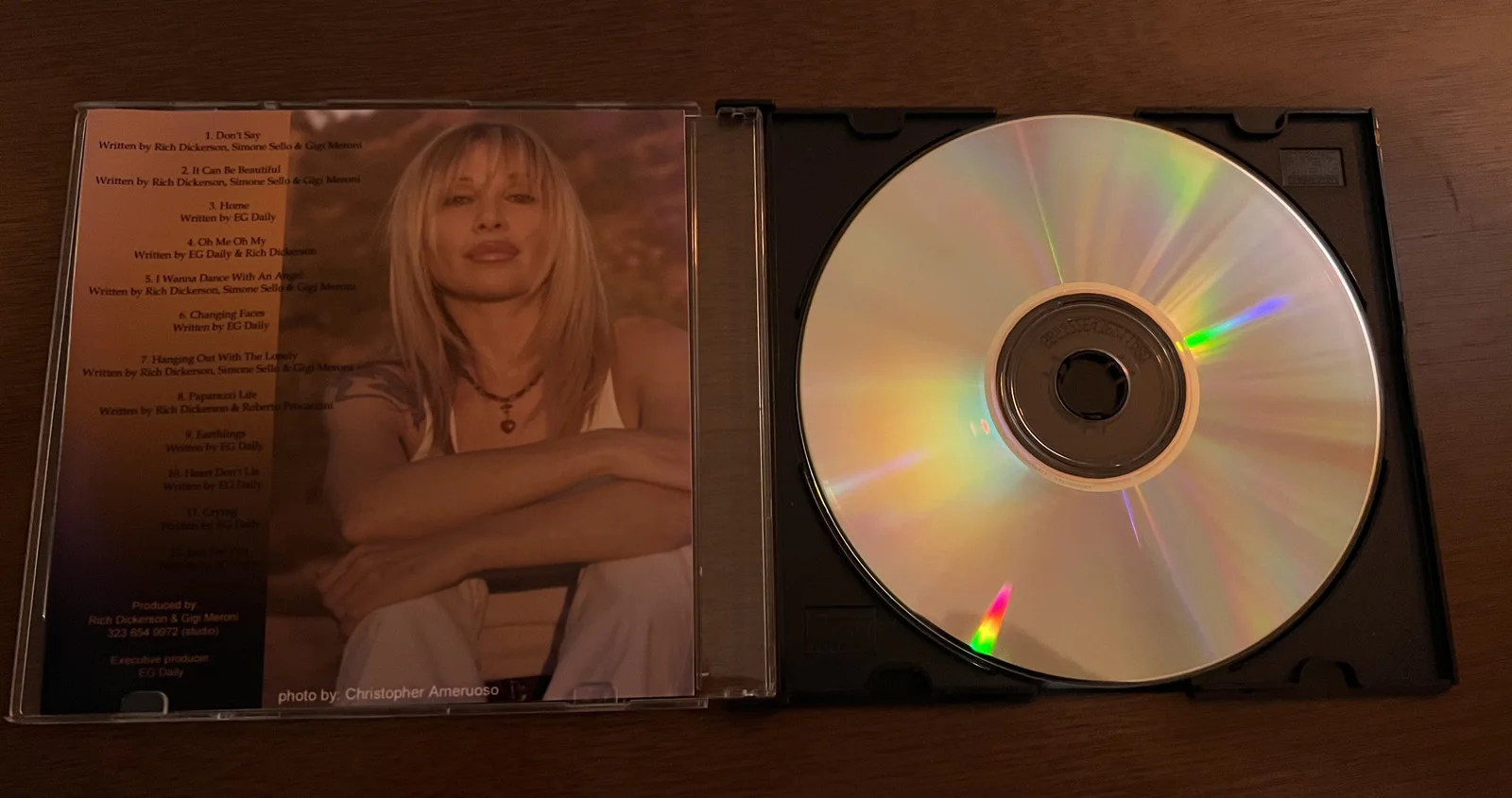E.G. Daily - Changes Autographed Personally Burnt CD, image 2
