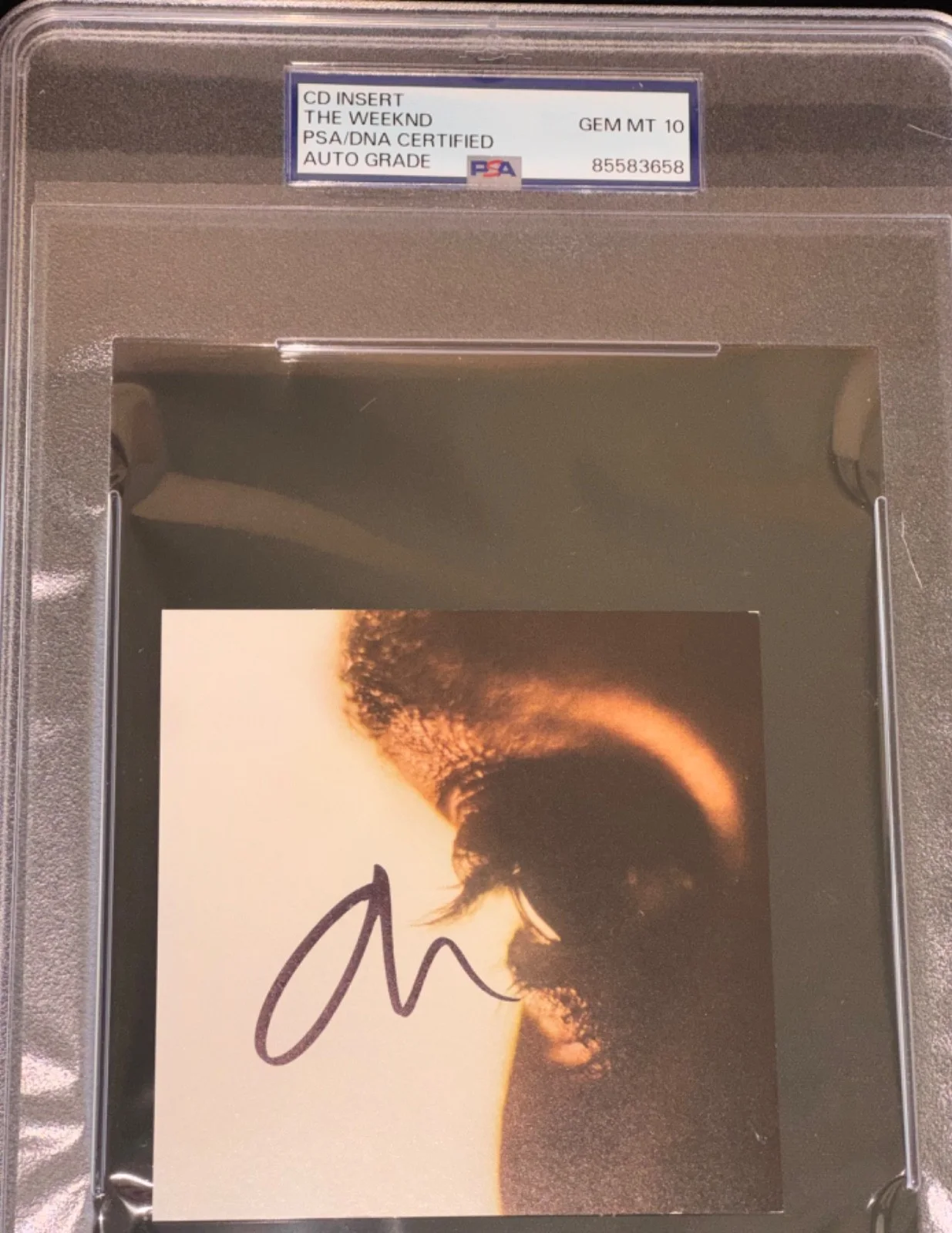 Signed The Weeknd Hurry Up Tommorrow CD Cover Jacket Insert PSA 10 Auto Grade, image 2