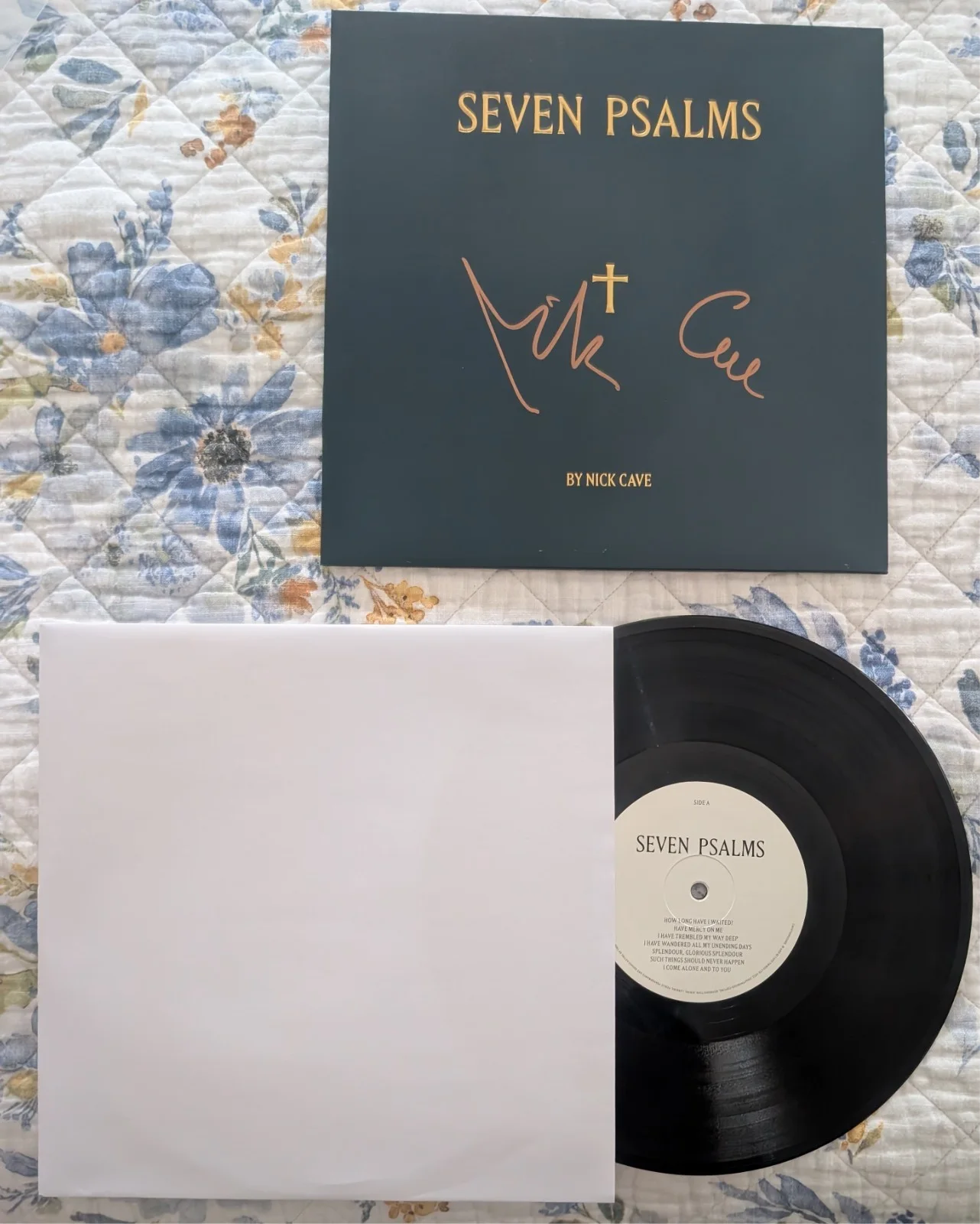 NICK CAVE signed autograph SEVEN PSALMS vinyl (rare), image 3