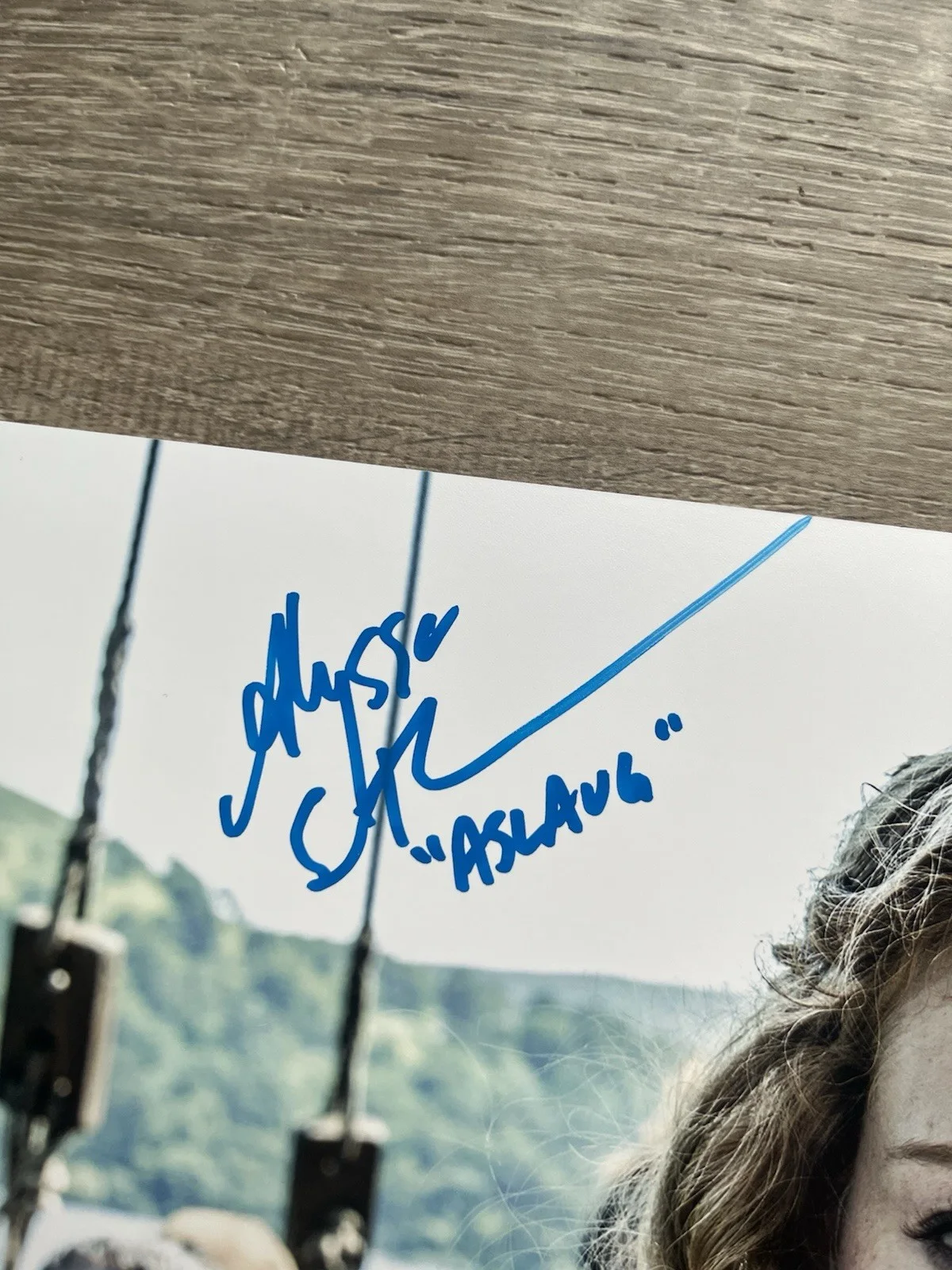 Alyssa Sutherland — Alyssa Sutherland Signed Vikings 11x14 Photo Aslaug JSA COA, image 4