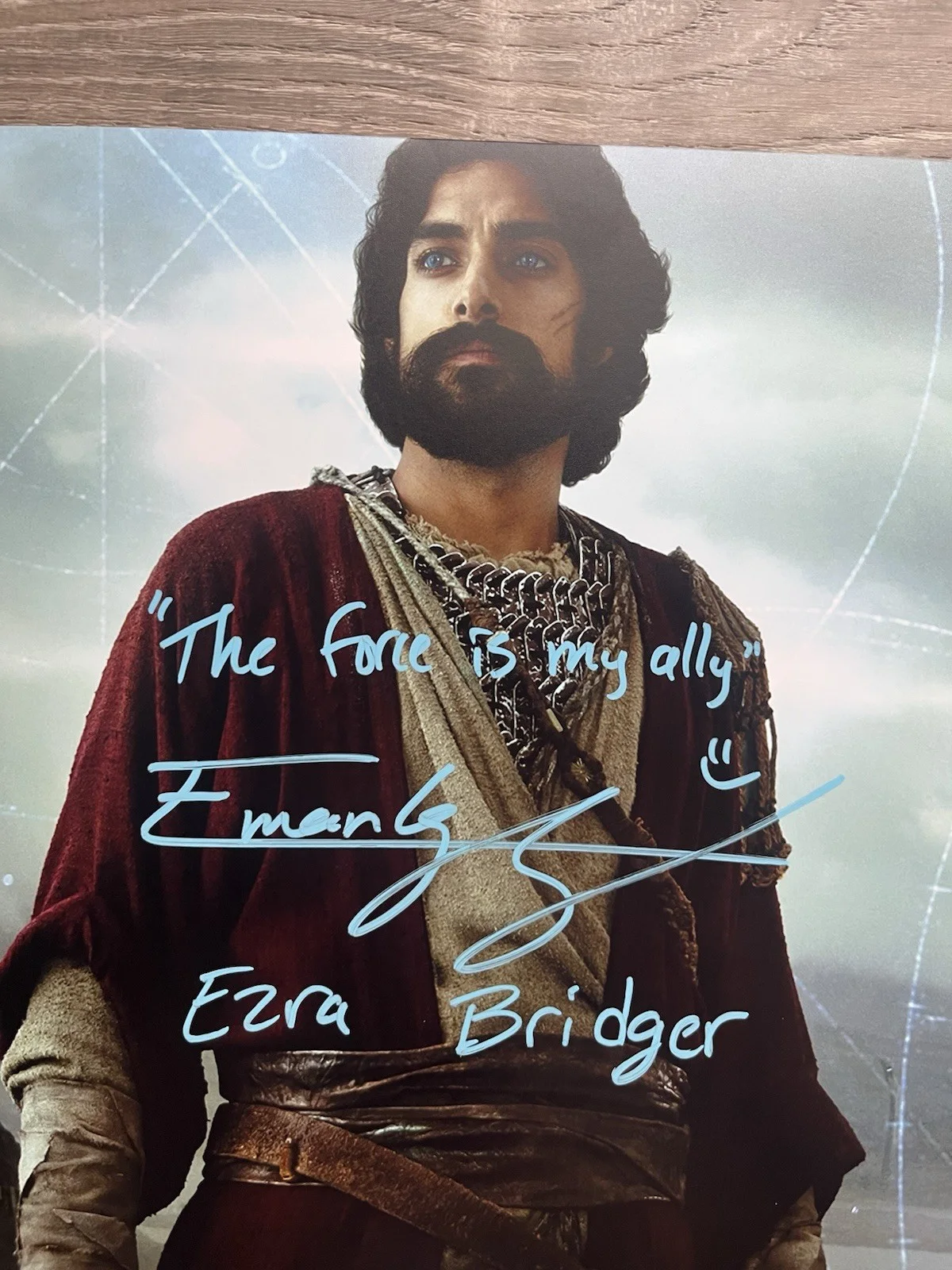 Eman Esfandi — Eman Esfandi Signed Ezra Bridger 11x14 Photo JSA COA AHSOKA Star Wars W/Quote, изображение 3