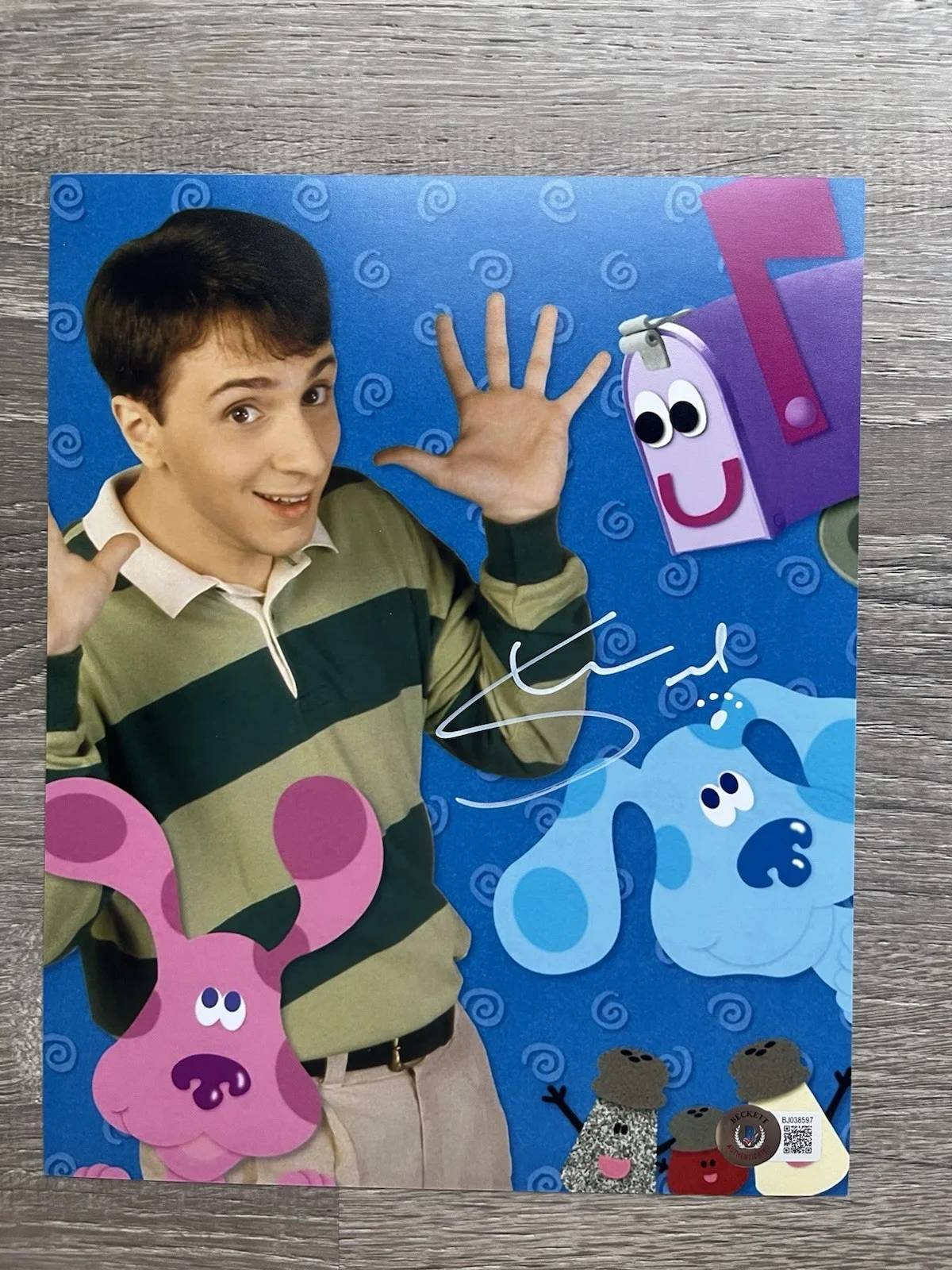 Steve Burns — Steve Burns Signed Blues Clues 8x10 Photo Beckett COA Nickelodeon, image 2